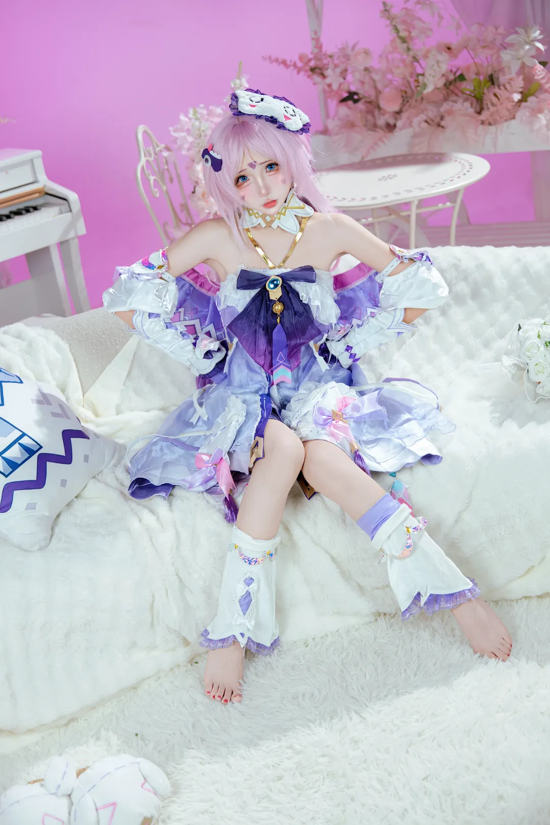【茜特菈莉cos】原神，在梦幻柔光中感受角色的慵懒与神秘