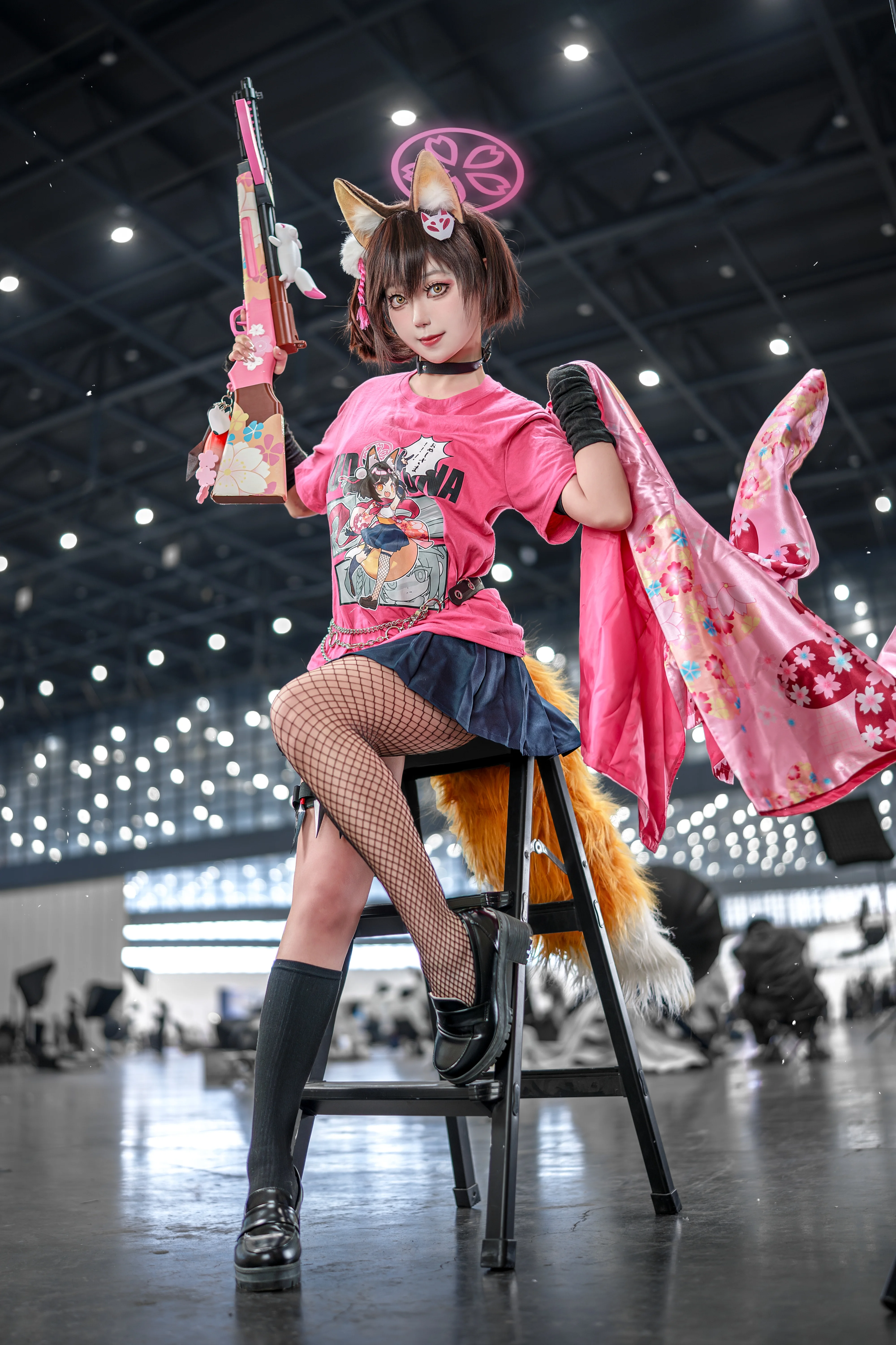 【久田イズナ コスプレ】ブルーアーカイブの元気な狐耳少女、イベント撮影記録