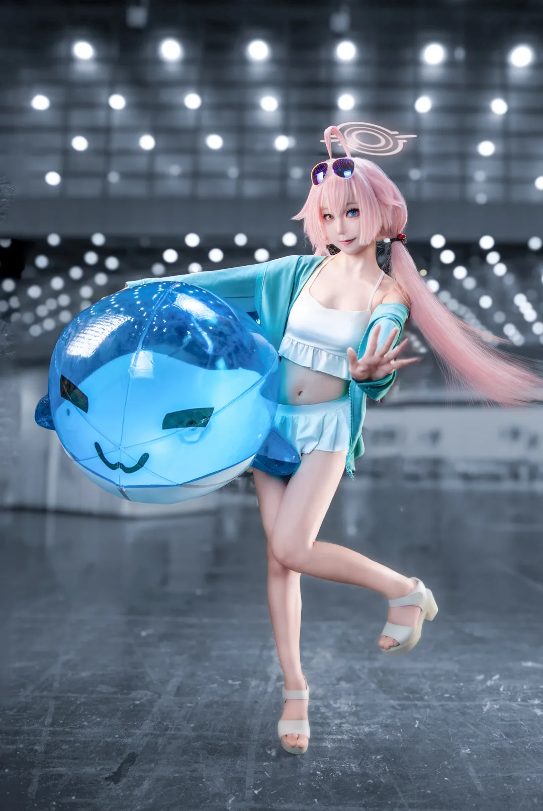【小鸟游星野cos】蔚蓝档案水大叔的夏日定格