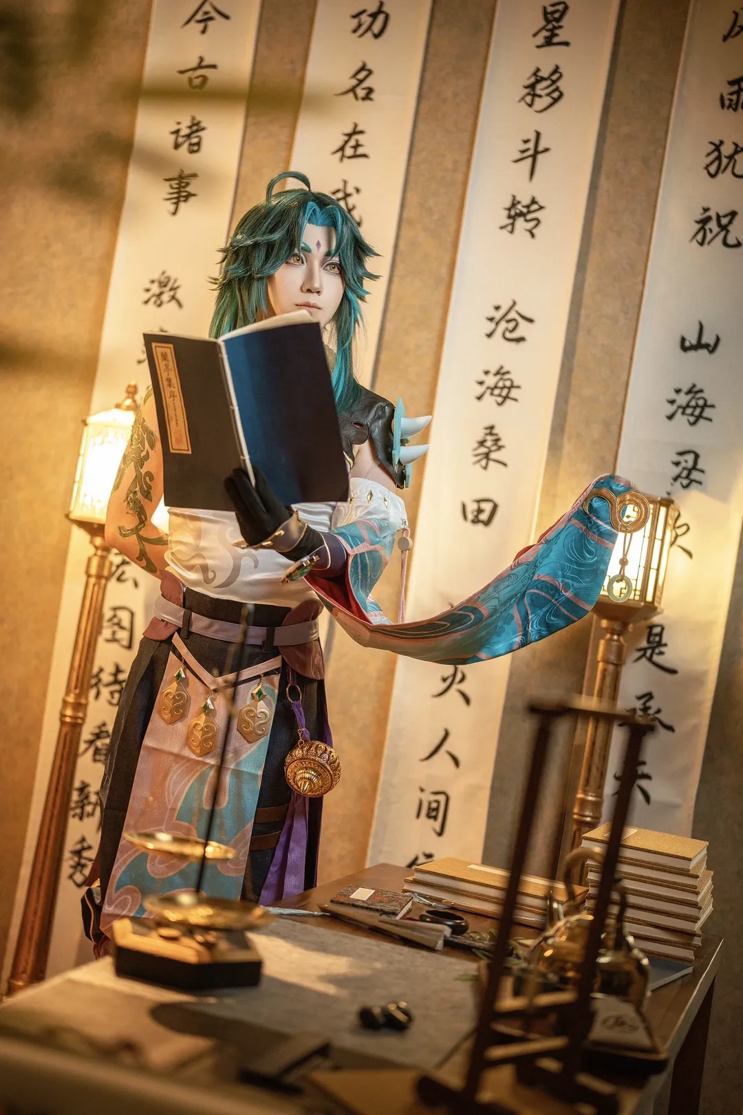 【魈cos】原神元宵节特辑，自拍馆里还原清冷风骨