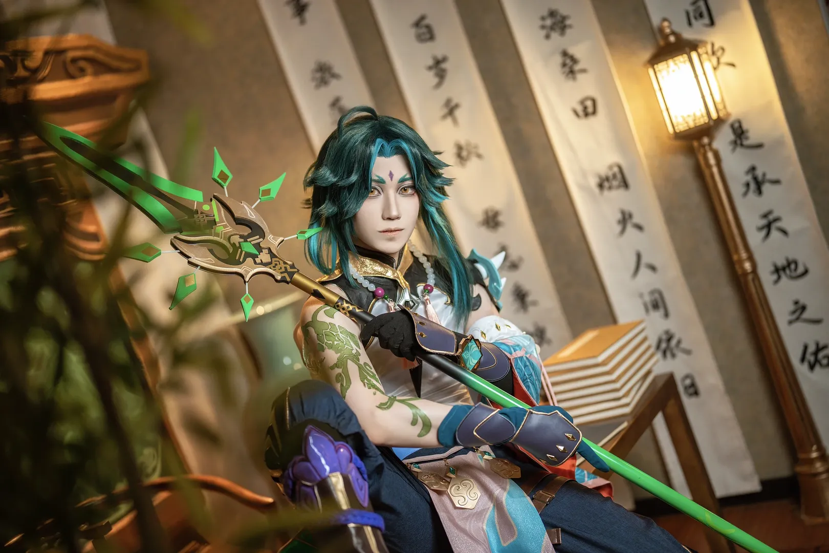 【魈cos】原神元宵节特辑，自拍馆里还原清冷风骨 - 第 4 张