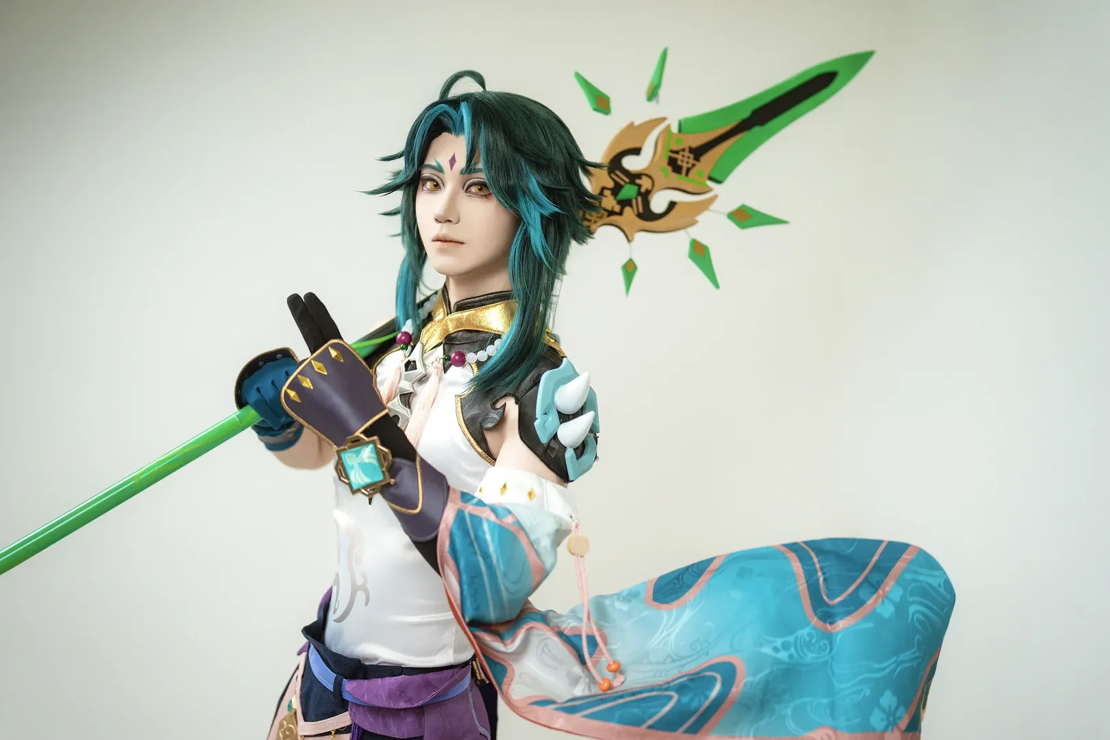【魈cos】原神元宵节特辑，自拍馆里还原清冷风骨 - 第 5 张