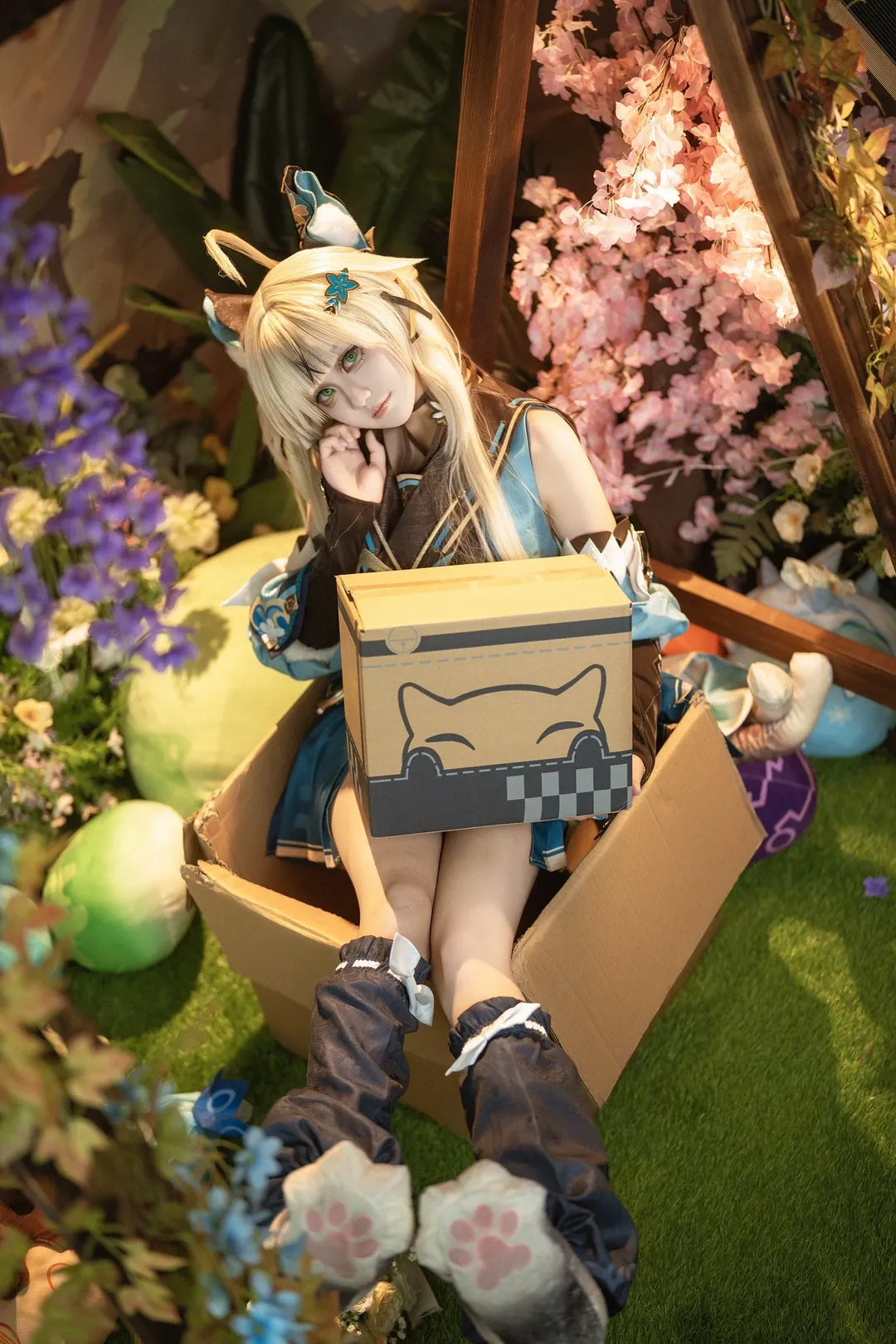 【绮良良cos】原神稻妻的猫又快递员已送达