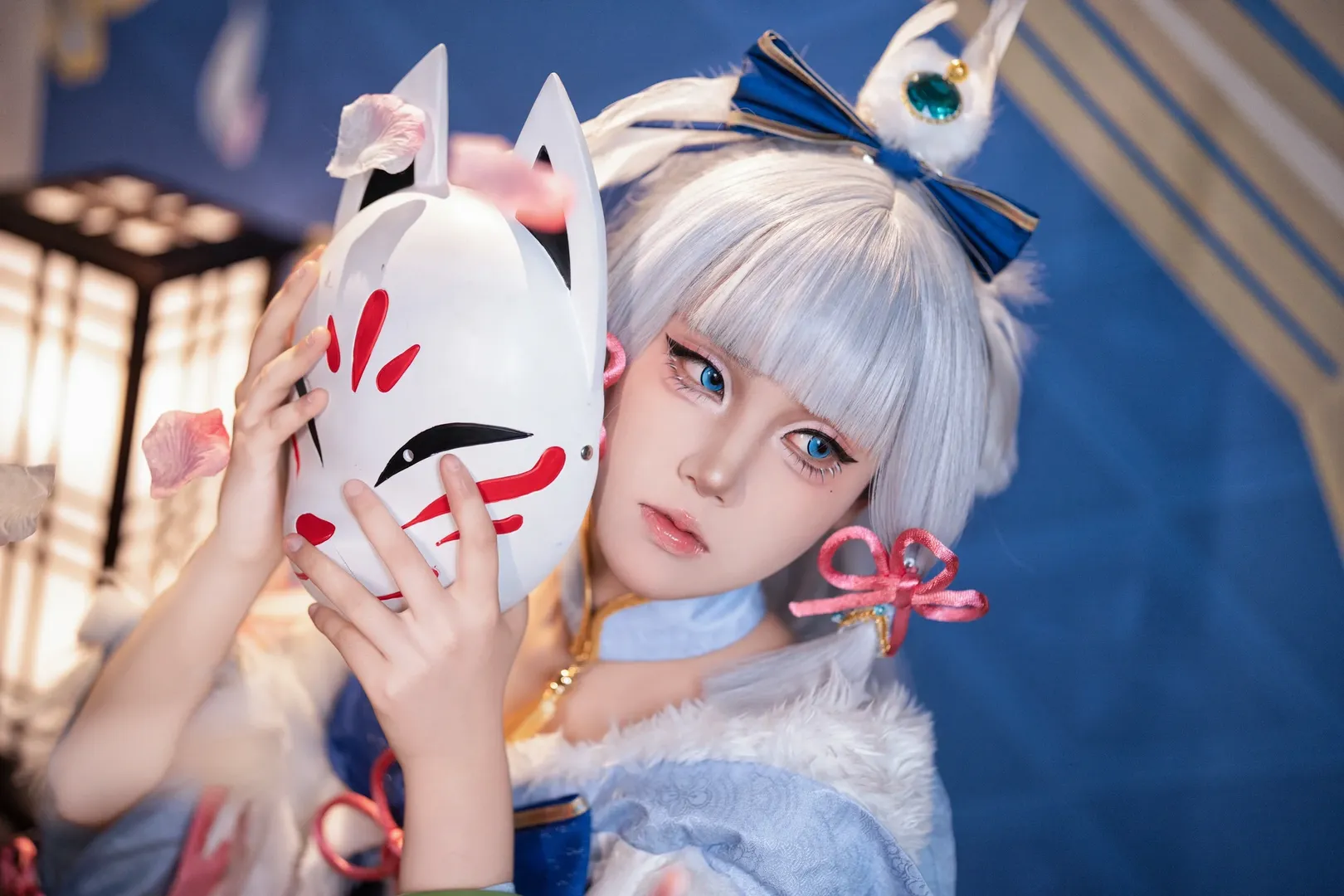 【神里绫华cos】白鹭樱华版，午后的闲棋对弈 - 第 2 张