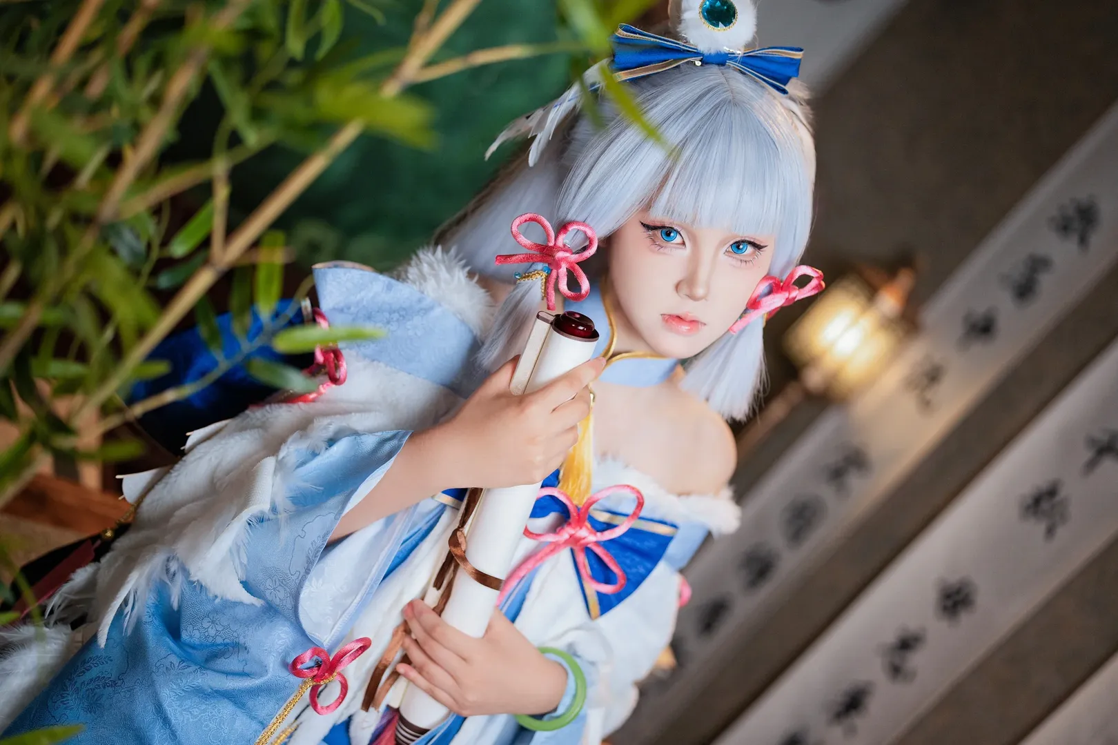 【神里绫华cos】白鹭樱华版，午后的闲棋对弈 - 第 4 张