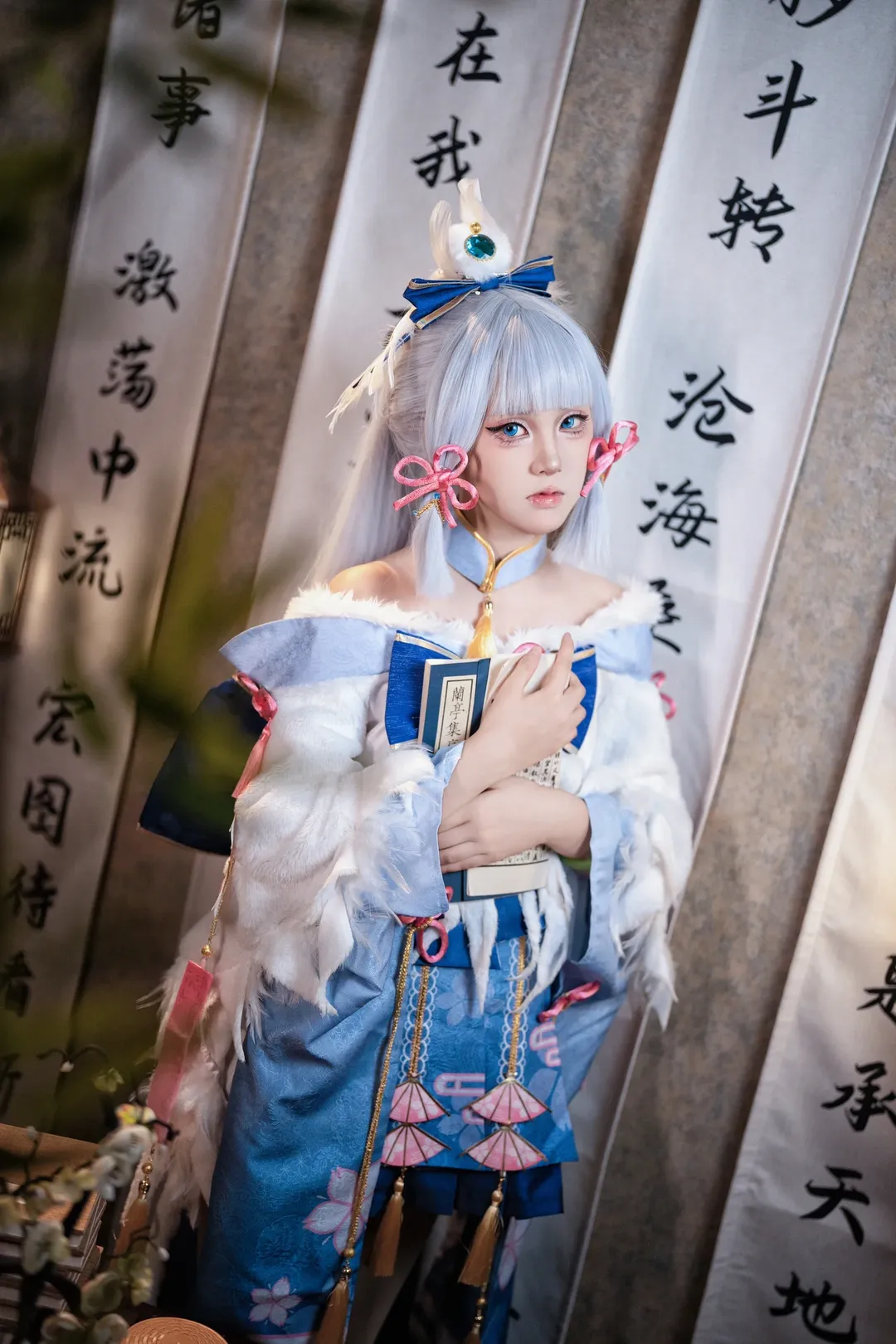 【神里绫华cos】白鹭樱华版，午后的闲棋对弈 - 第 6 张