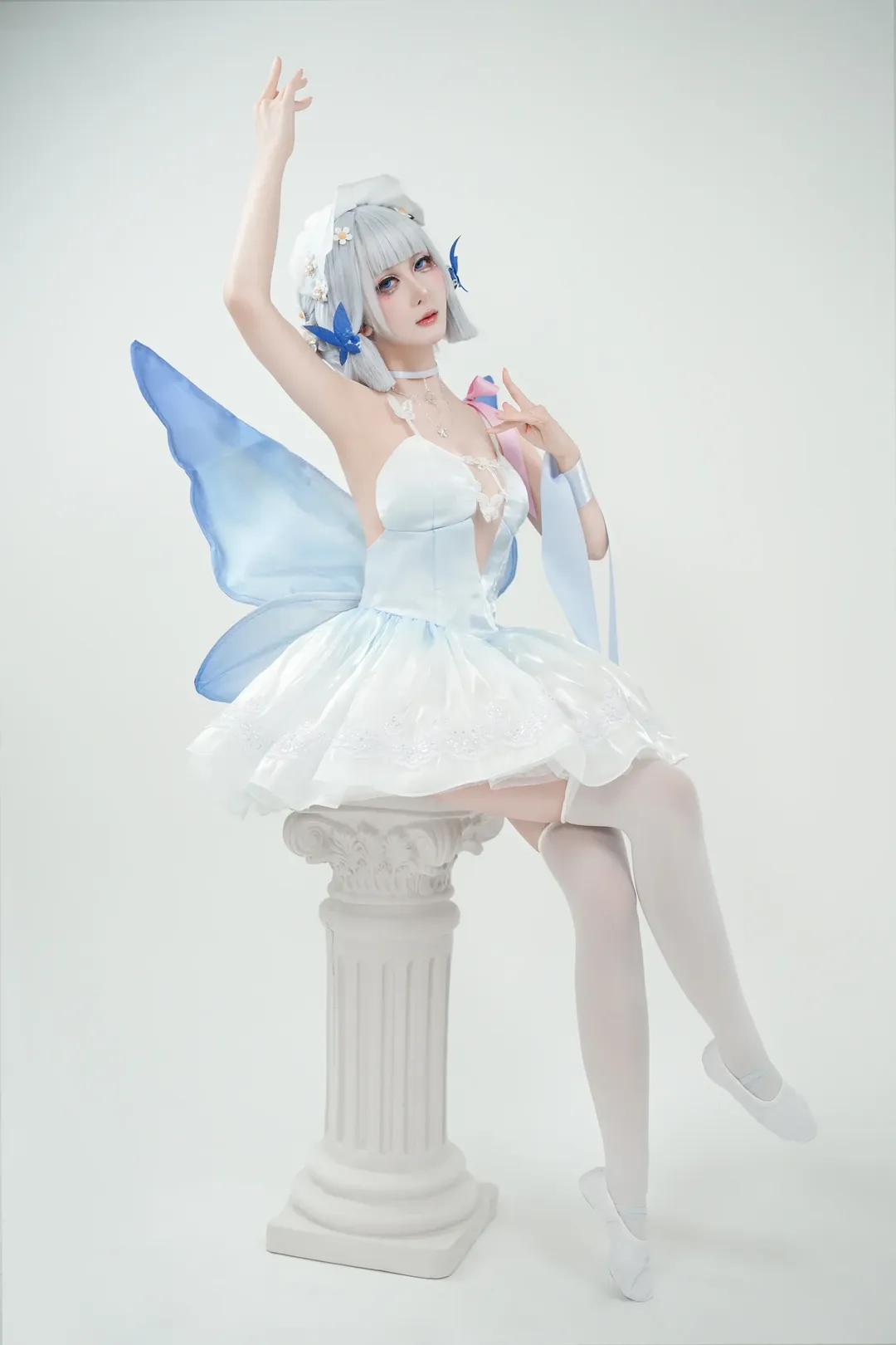 【神裡綾華cos】原神雪霽公主的芭蕾幻想，輕盈綻放 - 第 1 張