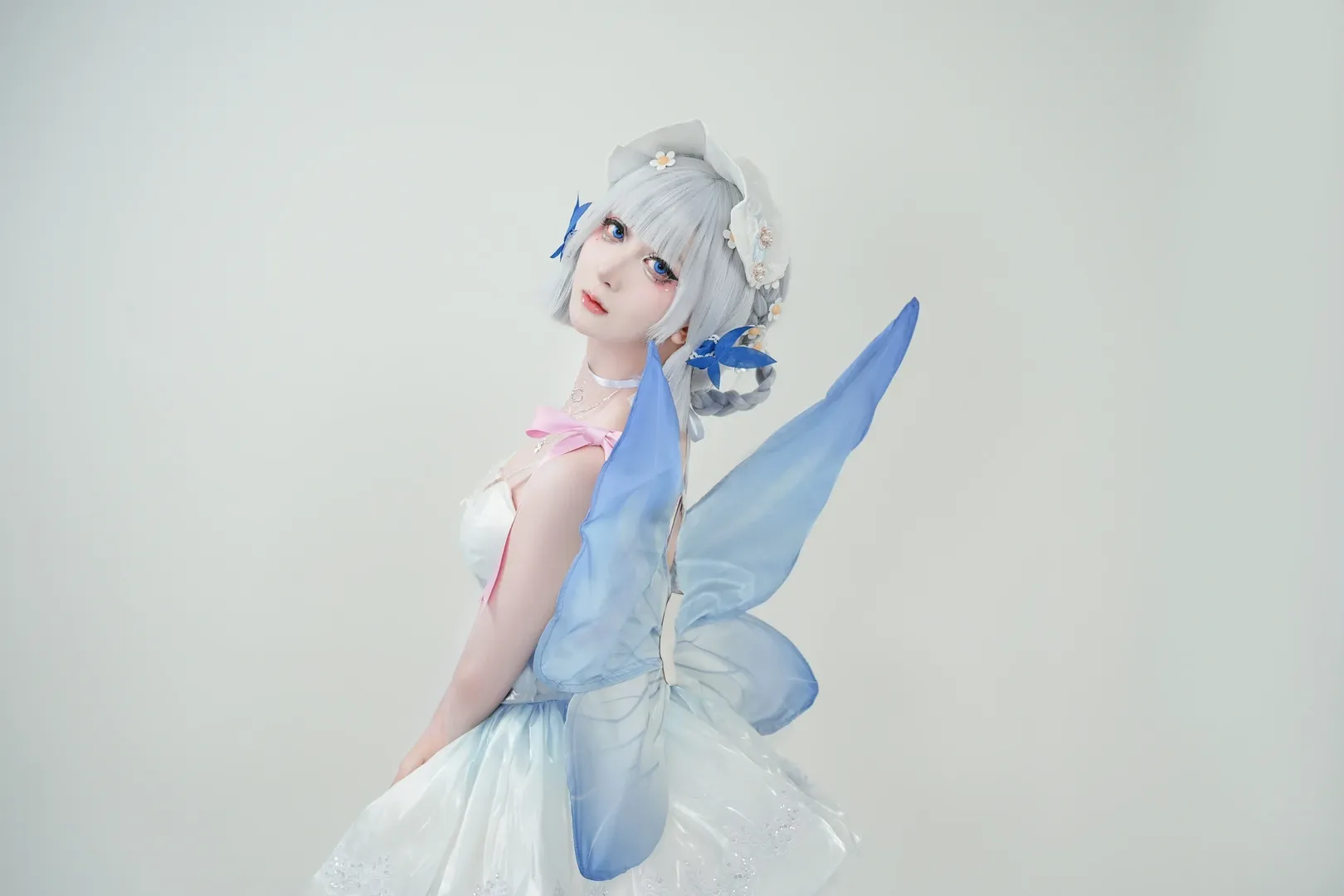 【神裡綾華cos】原神雪霽公主的芭蕾幻想，輕盈綻放 - 第 4 張