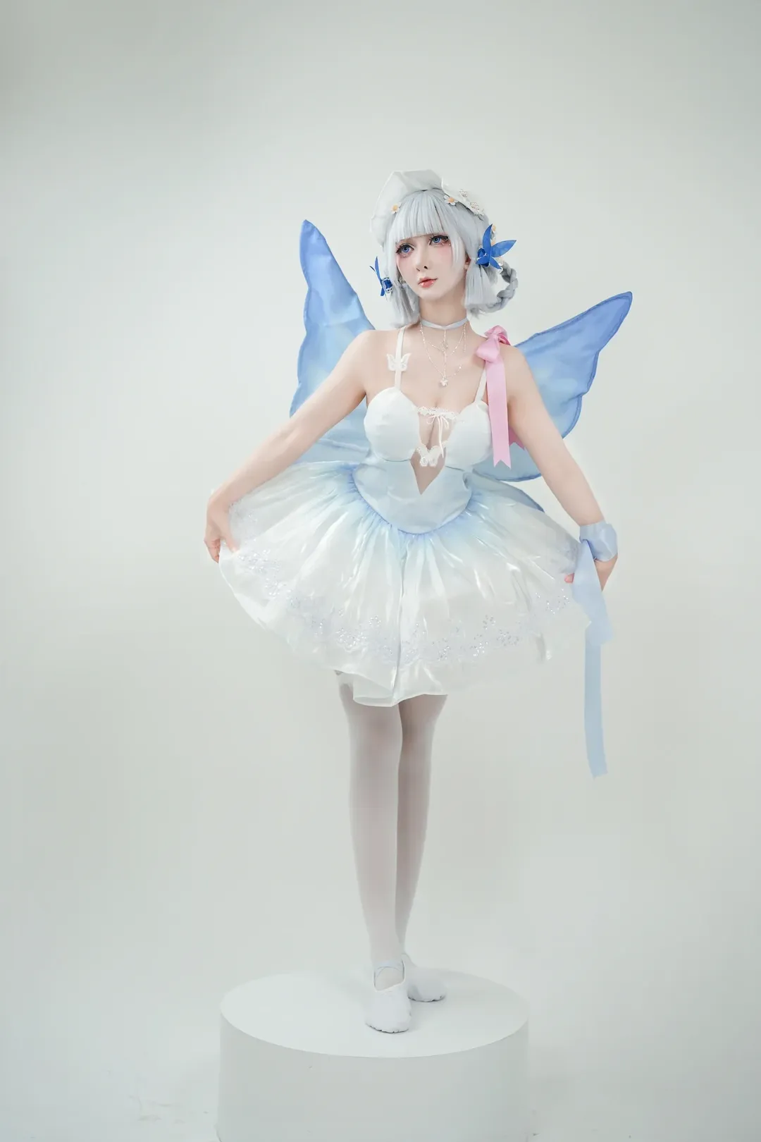 【神裡綾華cos】原神雪霽公主的芭蕾幻想，輕盈綻放 - 第 8 張