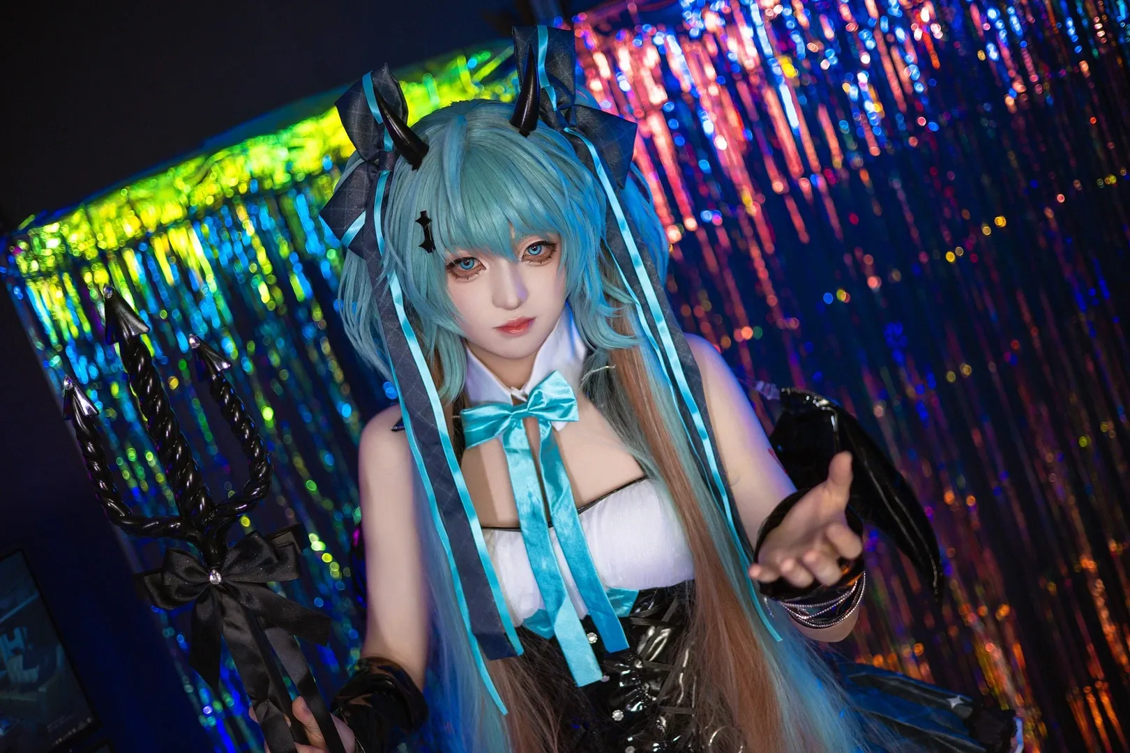 【初音未来cos】初始之音，黑暗与甜美交织的视觉呈现 - 第 3 张