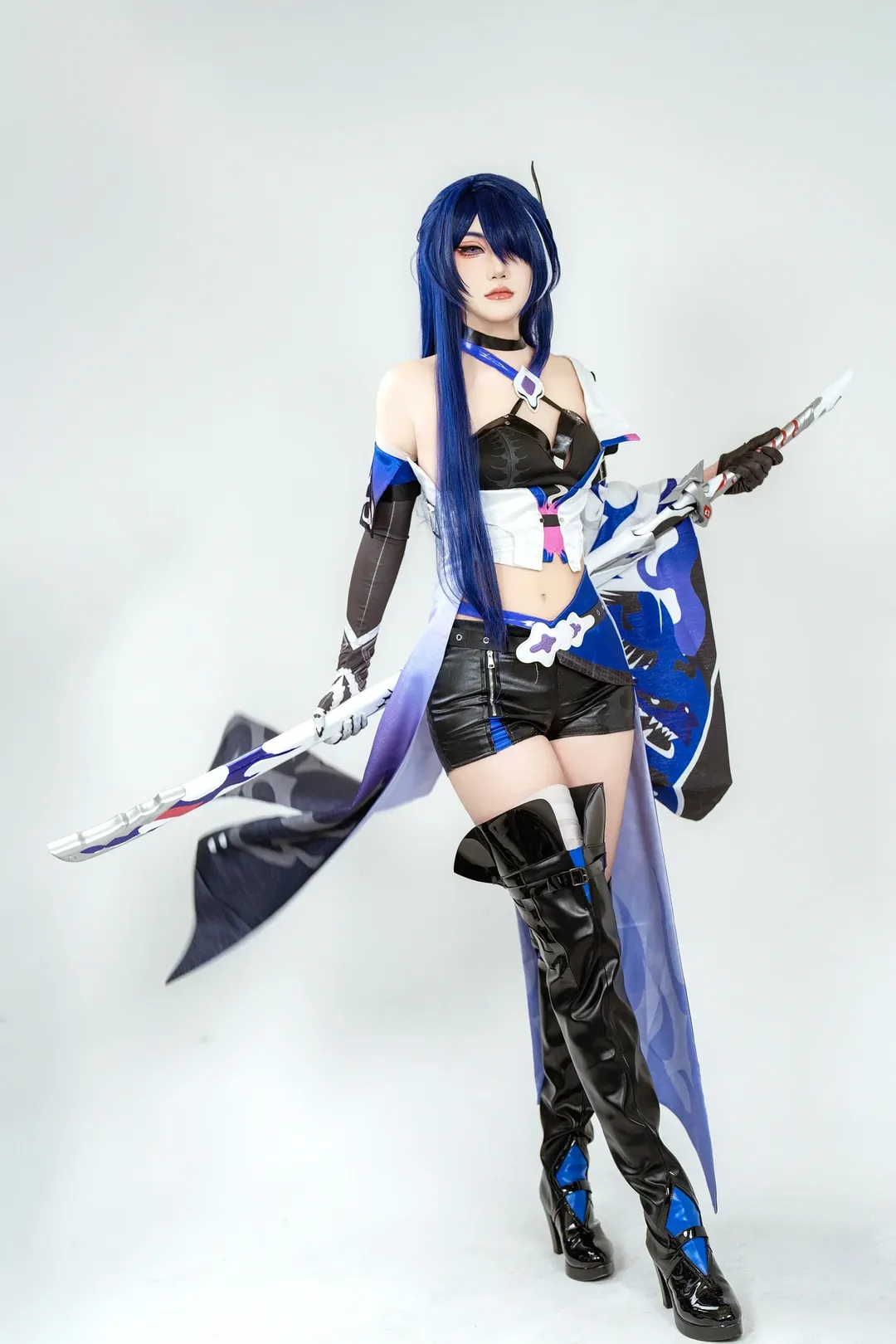 【黃泉cos】崩壞星穹鐵道客片分享，藍髮女武士的棚拍記錄 - 第 2 張