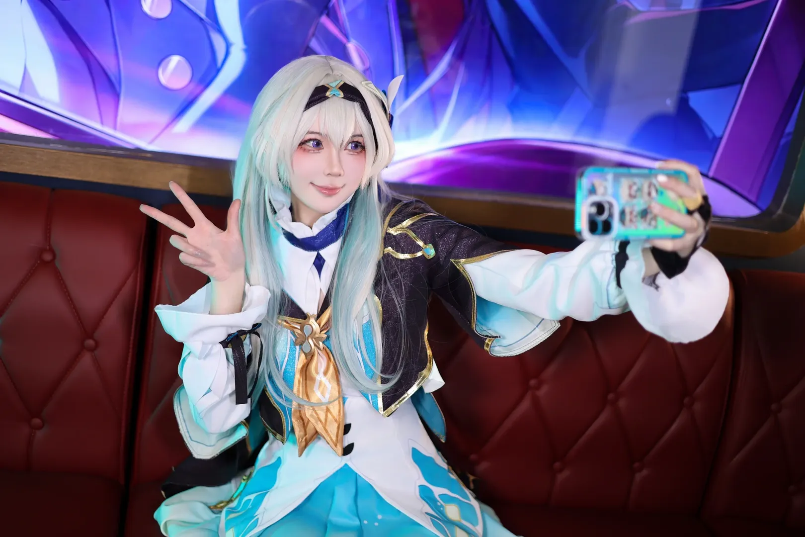 【ホタル コスプレ】『崩壊：スターレイル』のホタル、チェス盤の上で刻む一瞬 - 1 枚目