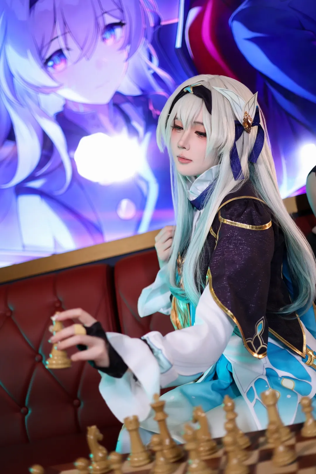 【ホタル コスプレ】『崩壊：スターレイル』のホタル、チェス盤の上で刻む一瞬 - 3 枚目