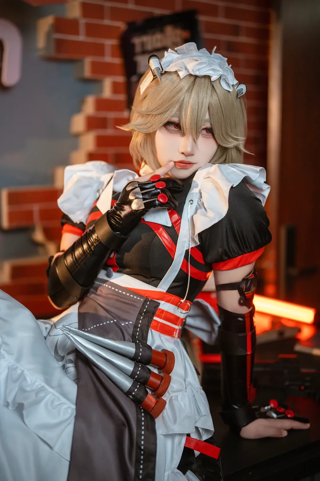 【丽娜cos】带战术道具的女仆长，绝区零同人拍摄体验