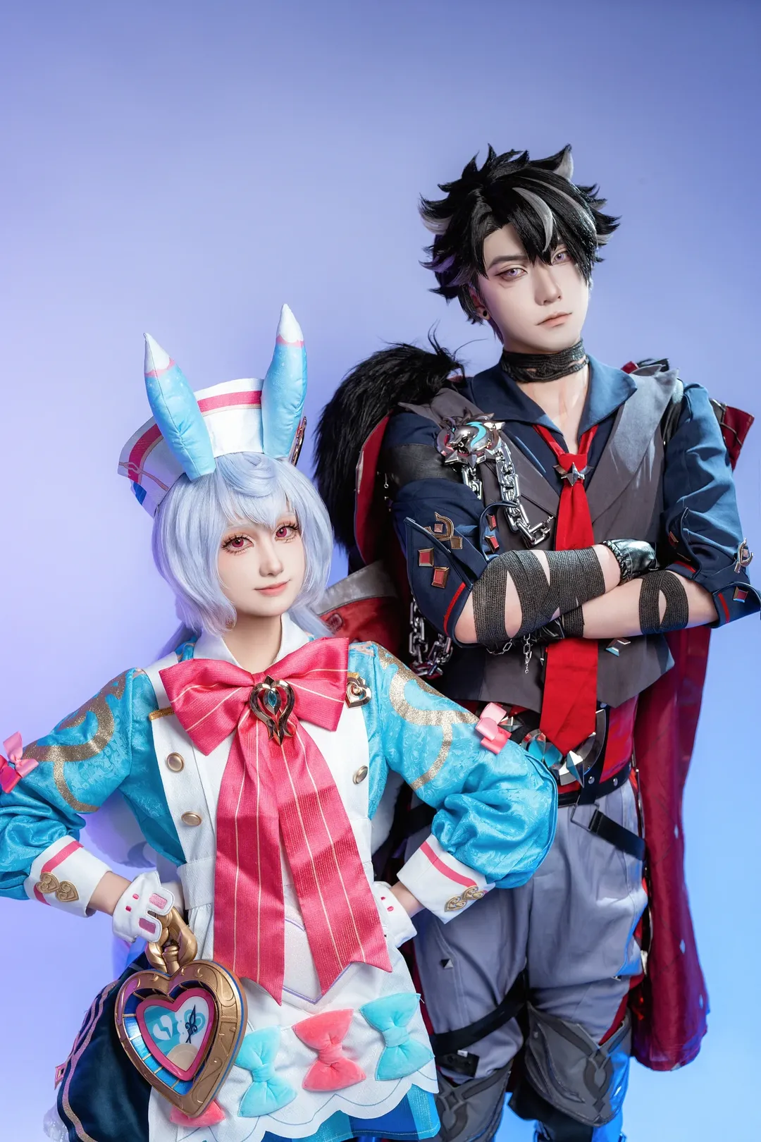【Sigewinne and Wriothesley cosplay】Genshin Impact Characters: Where Cuteness Meets Cool Aura - Image 2