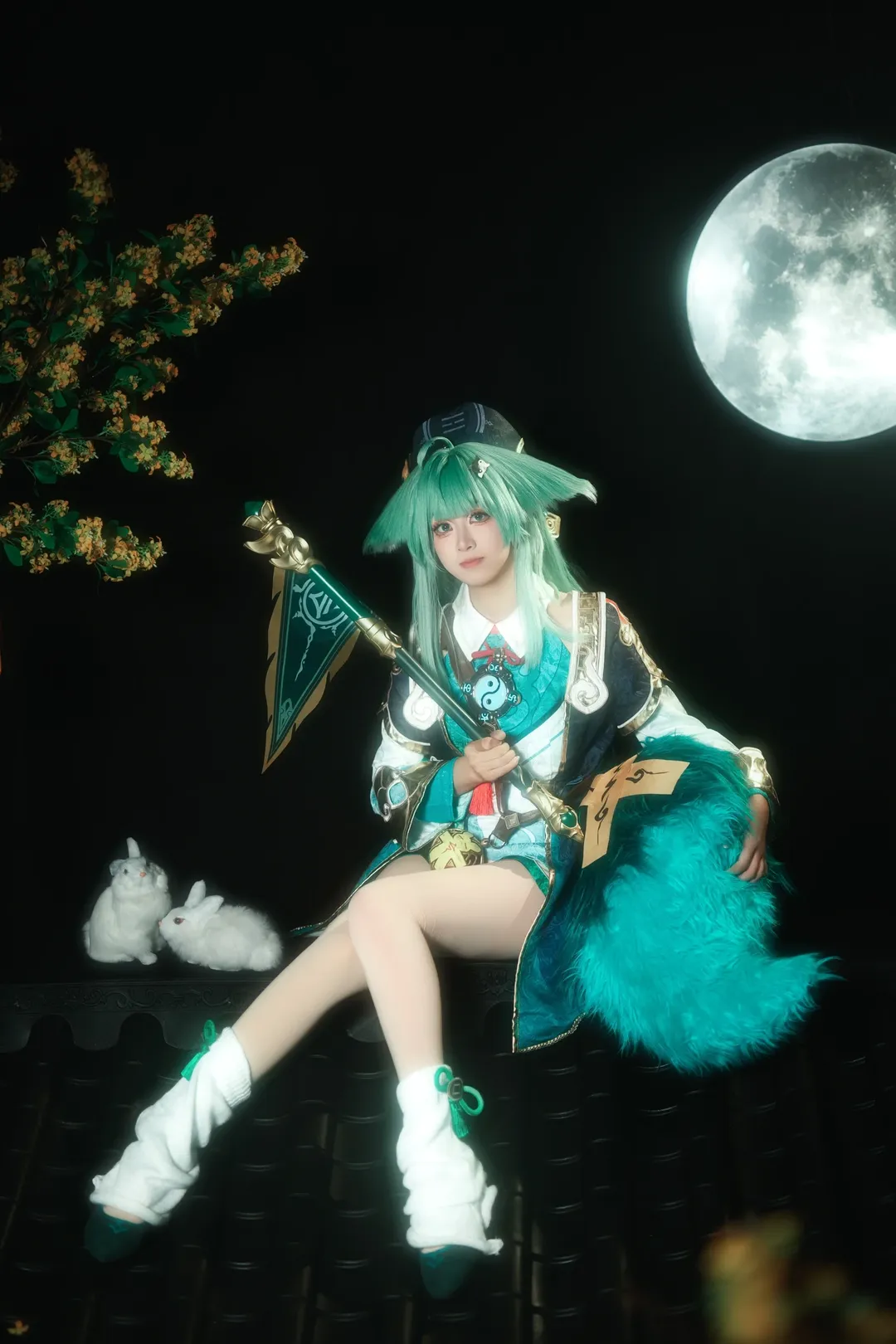 【藿藿cos】崩坏星穹铁道里的捉鬼小方士，胆小也要完成打招呼的使命 - 第 1 张