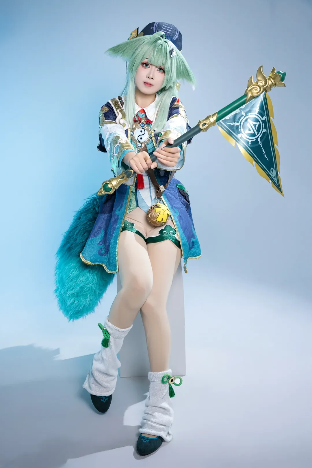 【藿藿cos】崩坏星穹铁道里的捉鬼小方士，胆小也要完成打招呼的使命