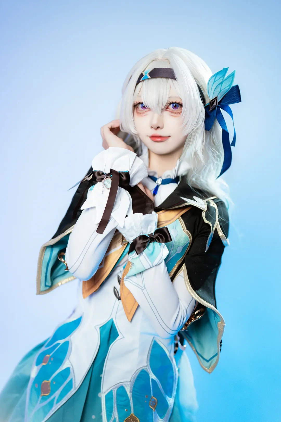 【流萤cos】崩坏星穹铁道，青蓝机甲少女的拍摄记录 - 第 3 张