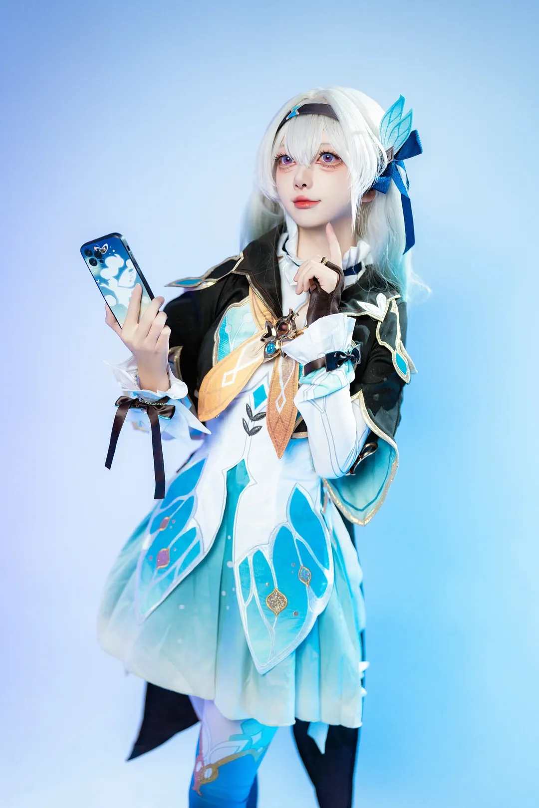 【流萤cos】崩坏星穹铁道，青蓝机甲少女的拍摄记录