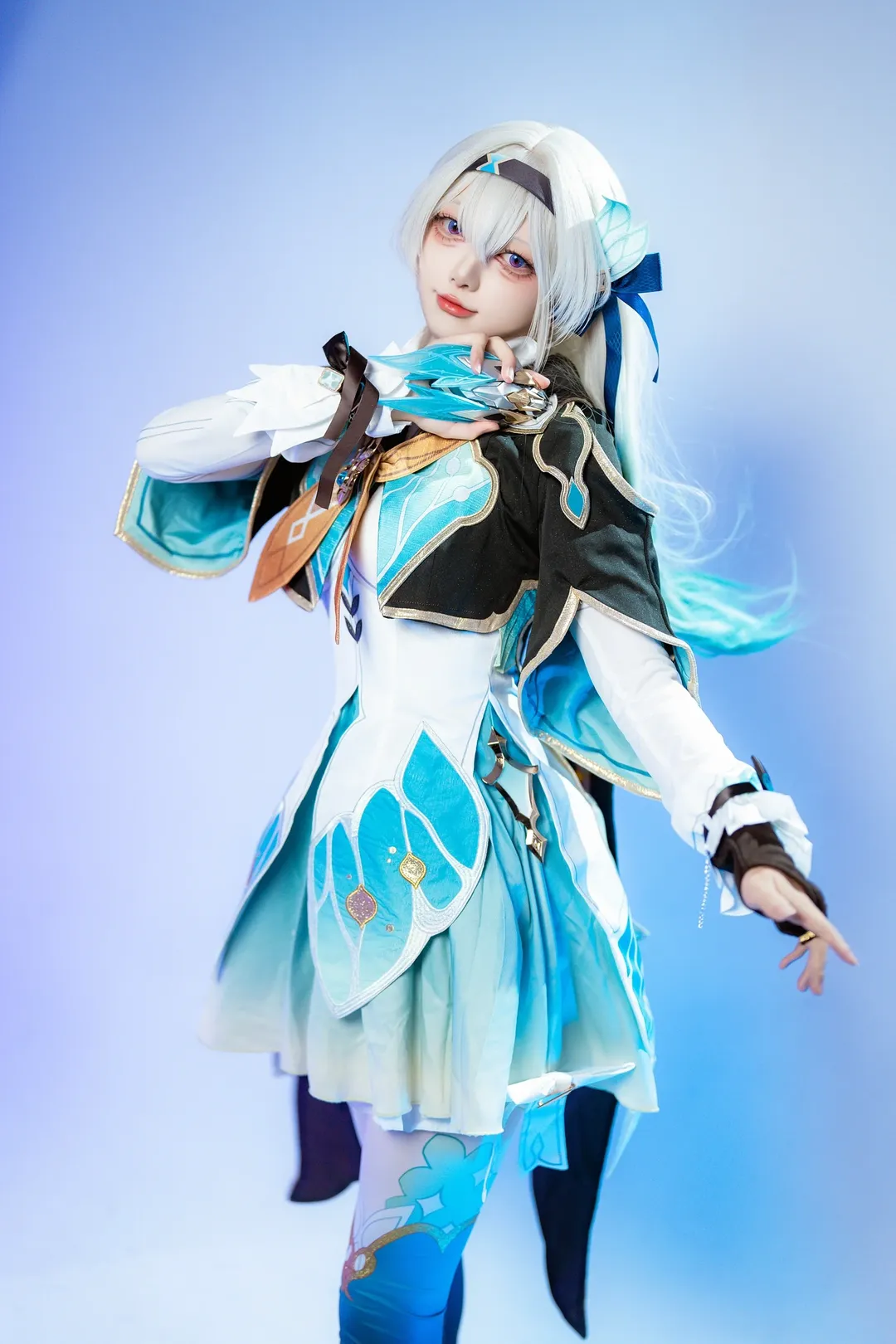 【流萤cos】崩坏星穹铁道，青蓝机甲少女的拍摄记录 - 第 5 张