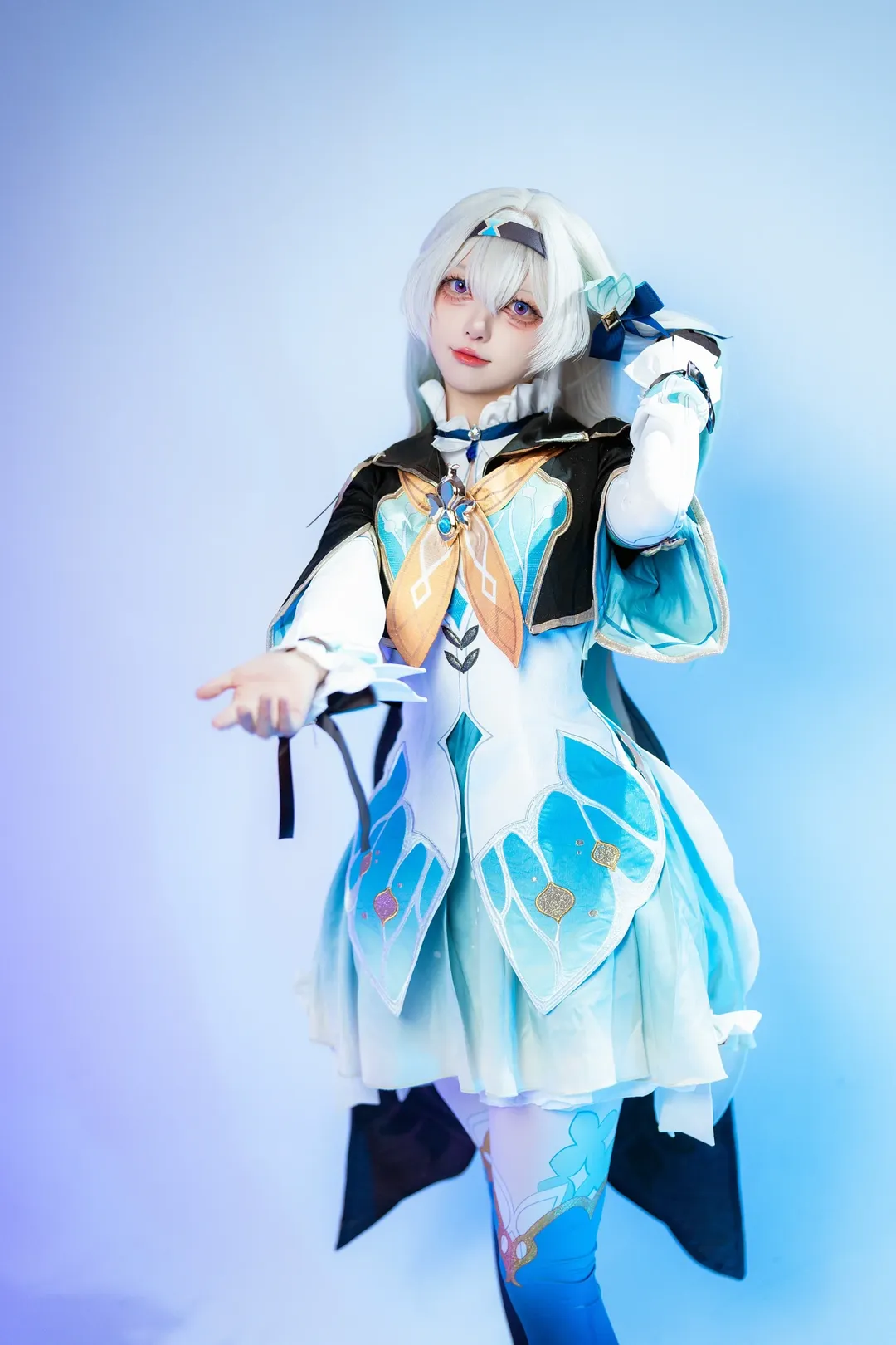 【流萤cos】崩坏星穹铁道，青蓝机甲少女的拍摄记录 - 第 6 张
