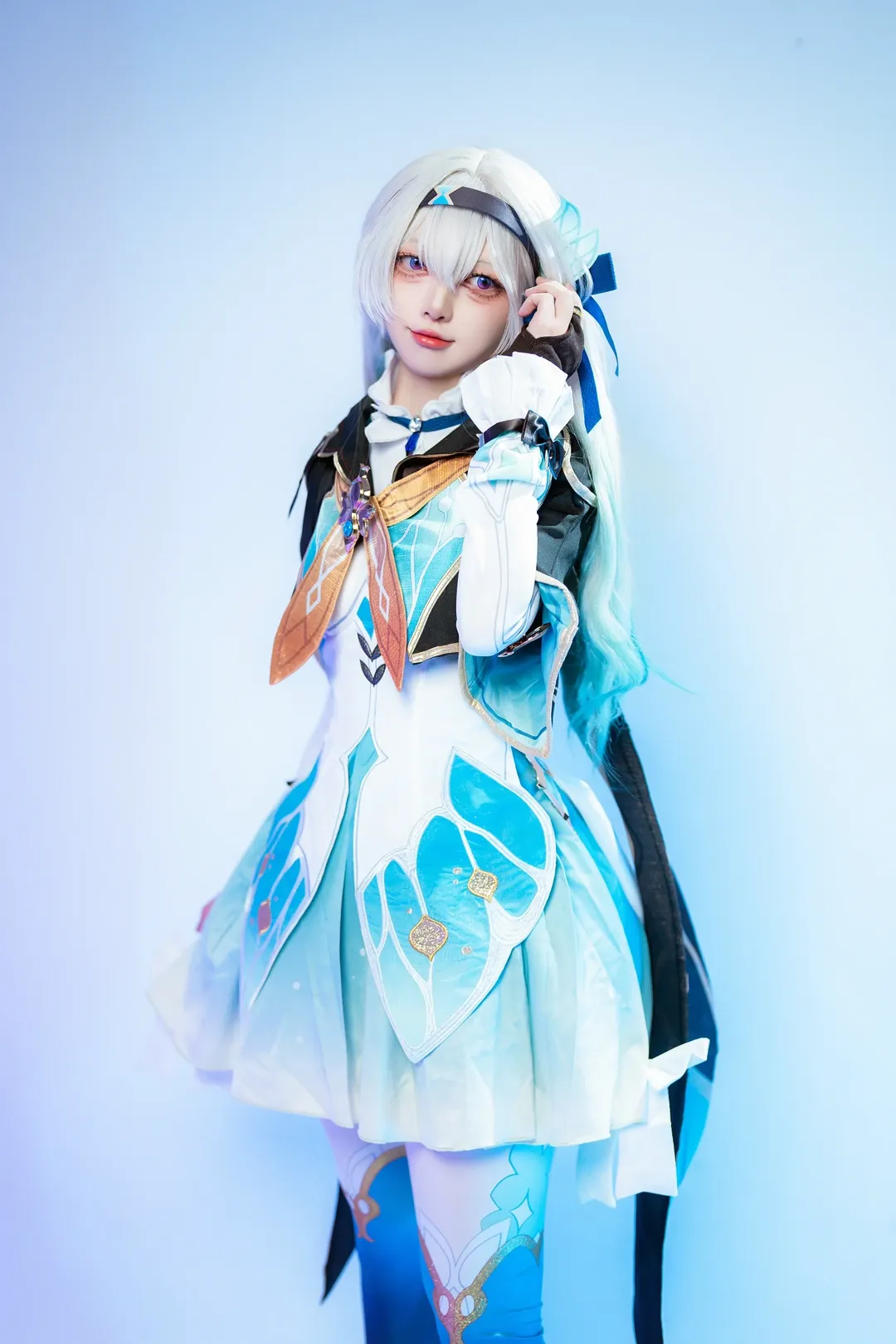 【流萤cos】崩坏星穹铁道，青蓝机甲少女的拍摄记录 - 第 7 张