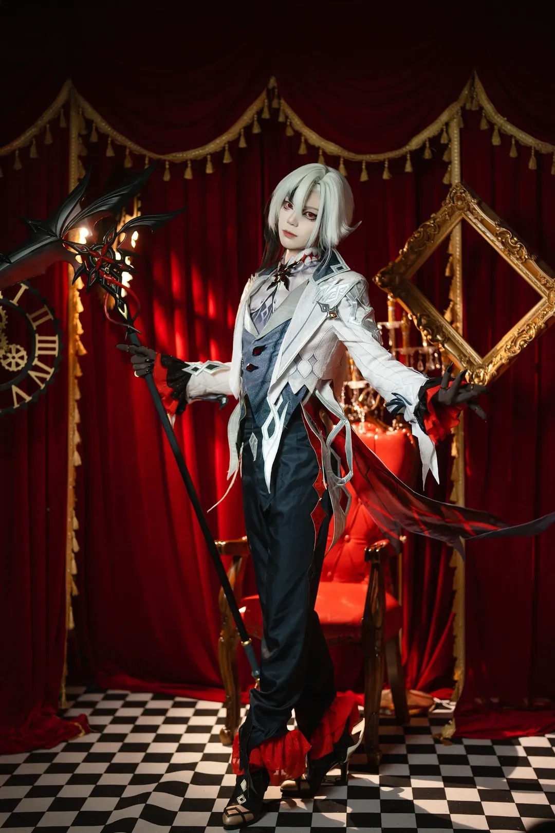 【アルレッキーノ コスプレ】『原神』ファデュイ 召使の華麗なる神秘 - 1 枚目