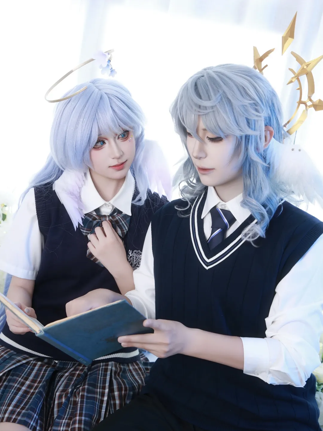 【Sunday & Robin Cosplay】School AU Sibling Daily Life: Honkai: Star Rail Campus Photography - Image 1