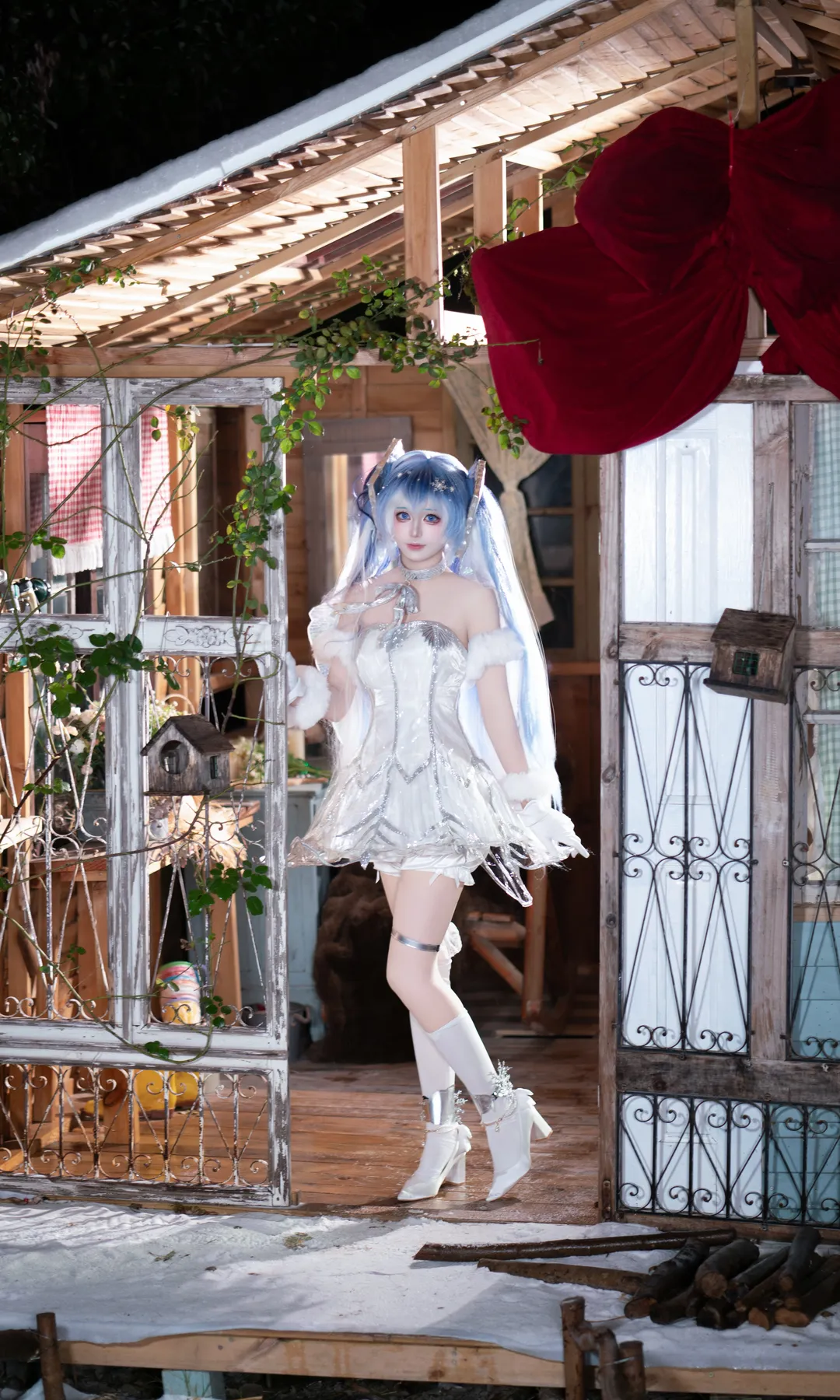 【初音未来cos】雪初音冬日实景拍摄记录 - 第 1 张