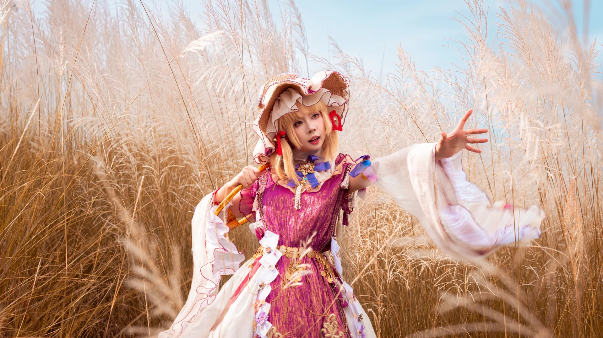 【洩矢諏訪子 コスプレ】東方Project 金色ススキの中で紡ぐ秋のファンタジー - 13 枚目