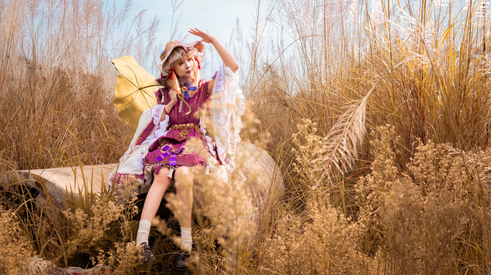 【洩矢諏訪子 コスプレ】東方Project 金色ススキの中で紡ぐ秋のファンタジー - 14 枚目