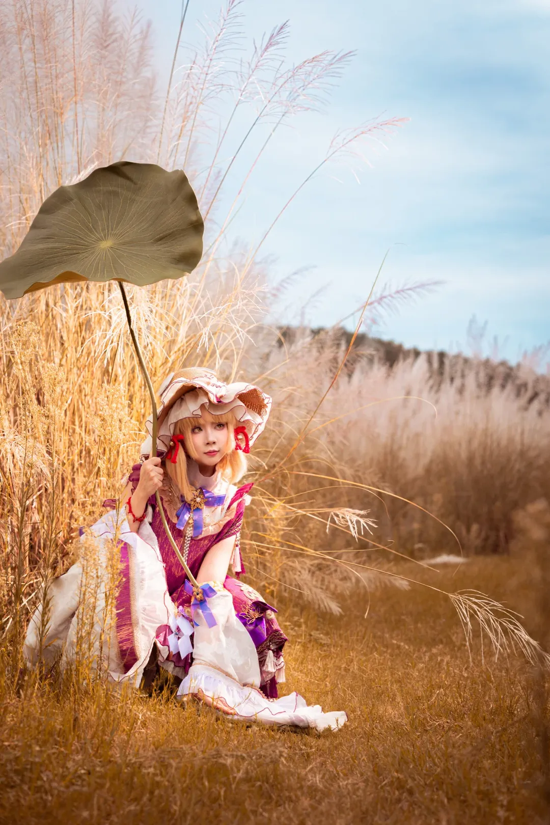 【洩矢諏訪子 コスプレ】東方Project 金色ススキの中で紡ぐ秋のファンタジー - 15 枚目