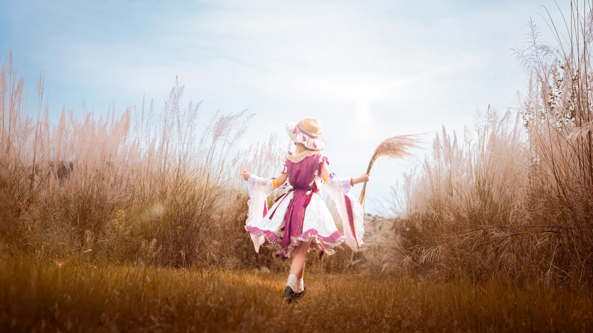 【洩矢諏訪子 コスプレ】東方Project 金色ススキの中で紡ぐ秋のファンタジー - 2 枚目