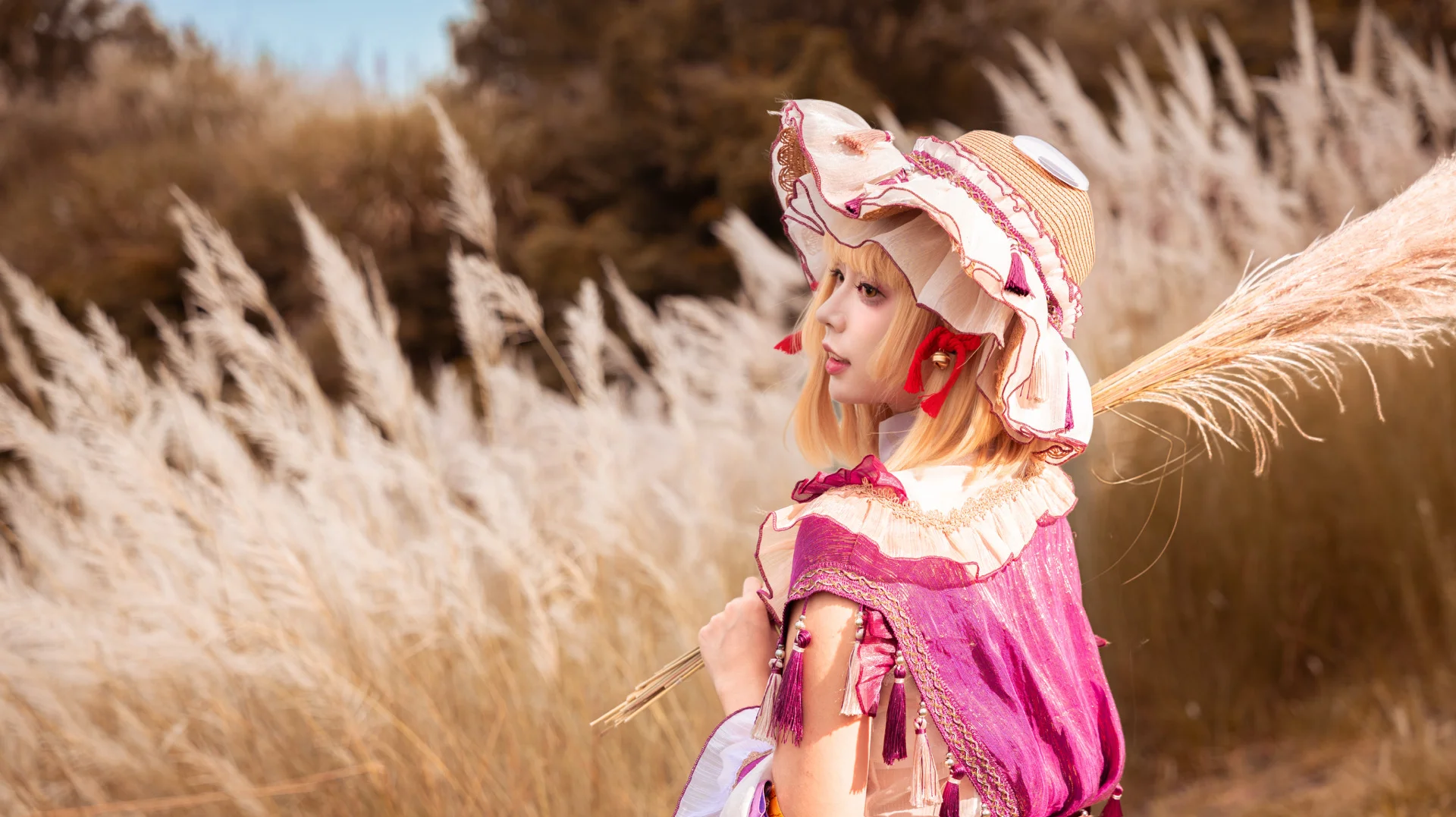 【洩矢諏訪子 コスプレ】東方Project 金色ススキの中で紡ぐ秋のファンタジー - 3 枚目
