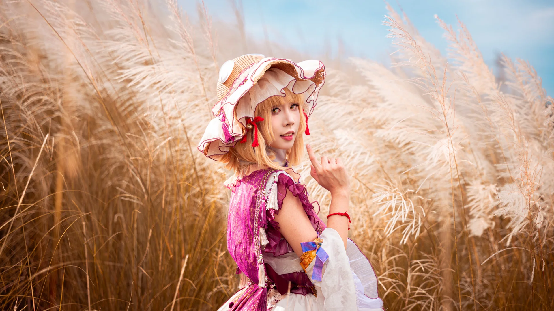 【洩矢諏訪子 コスプレ】東方Project 金色ススキの中で紡ぐ秋のファンタジー - 4 枚目