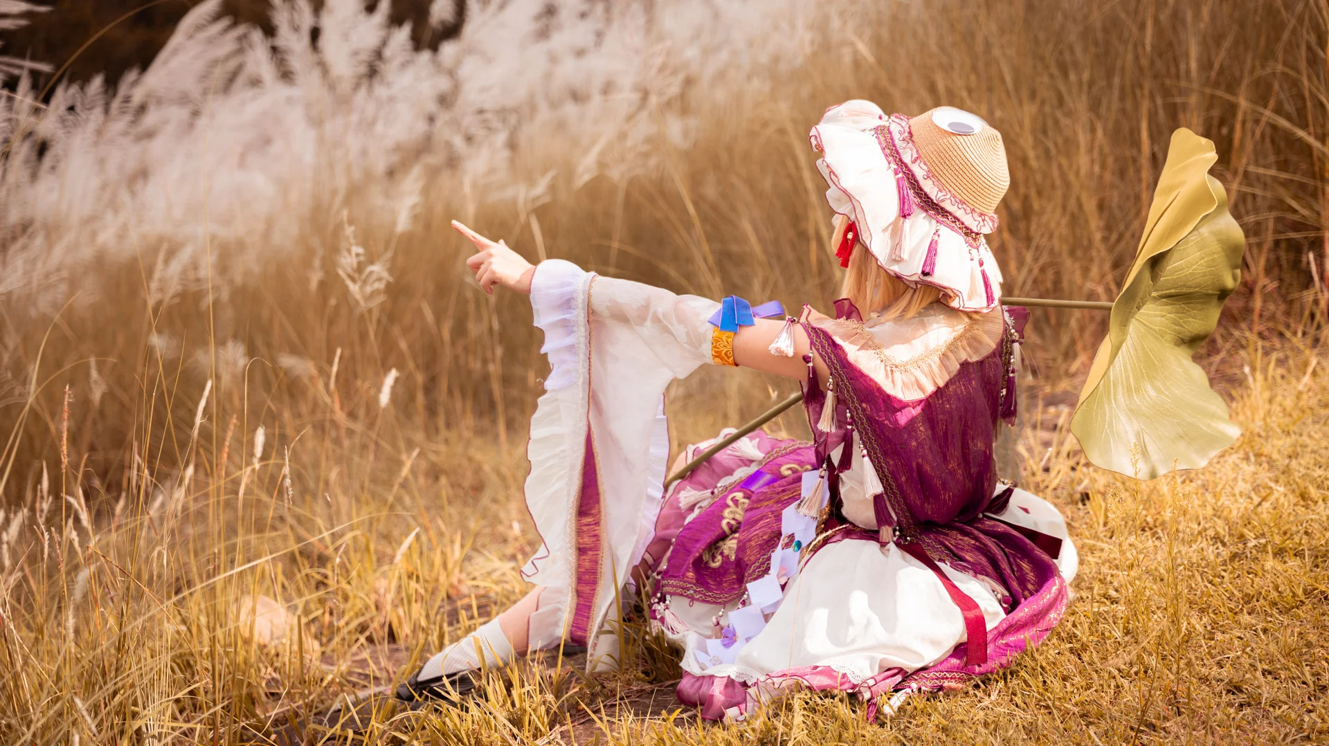 【洩矢諏訪子 コスプレ】東方Project 金色ススキの中で紡ぐ秋のファンタジー - 8 枚目