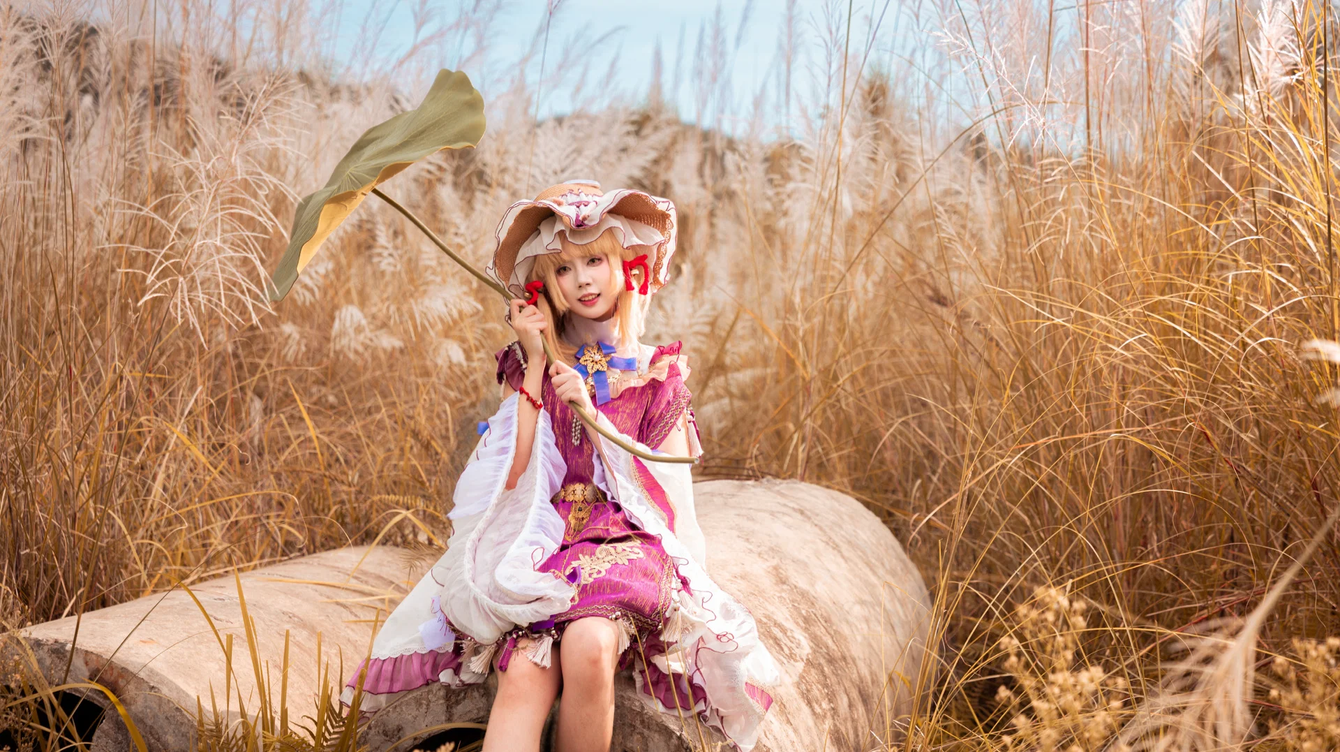 【洩矢諏訪子 コスプレ】東方Project 金色ススキの中で紡ぐ秋のファンタジー - 9 枚目