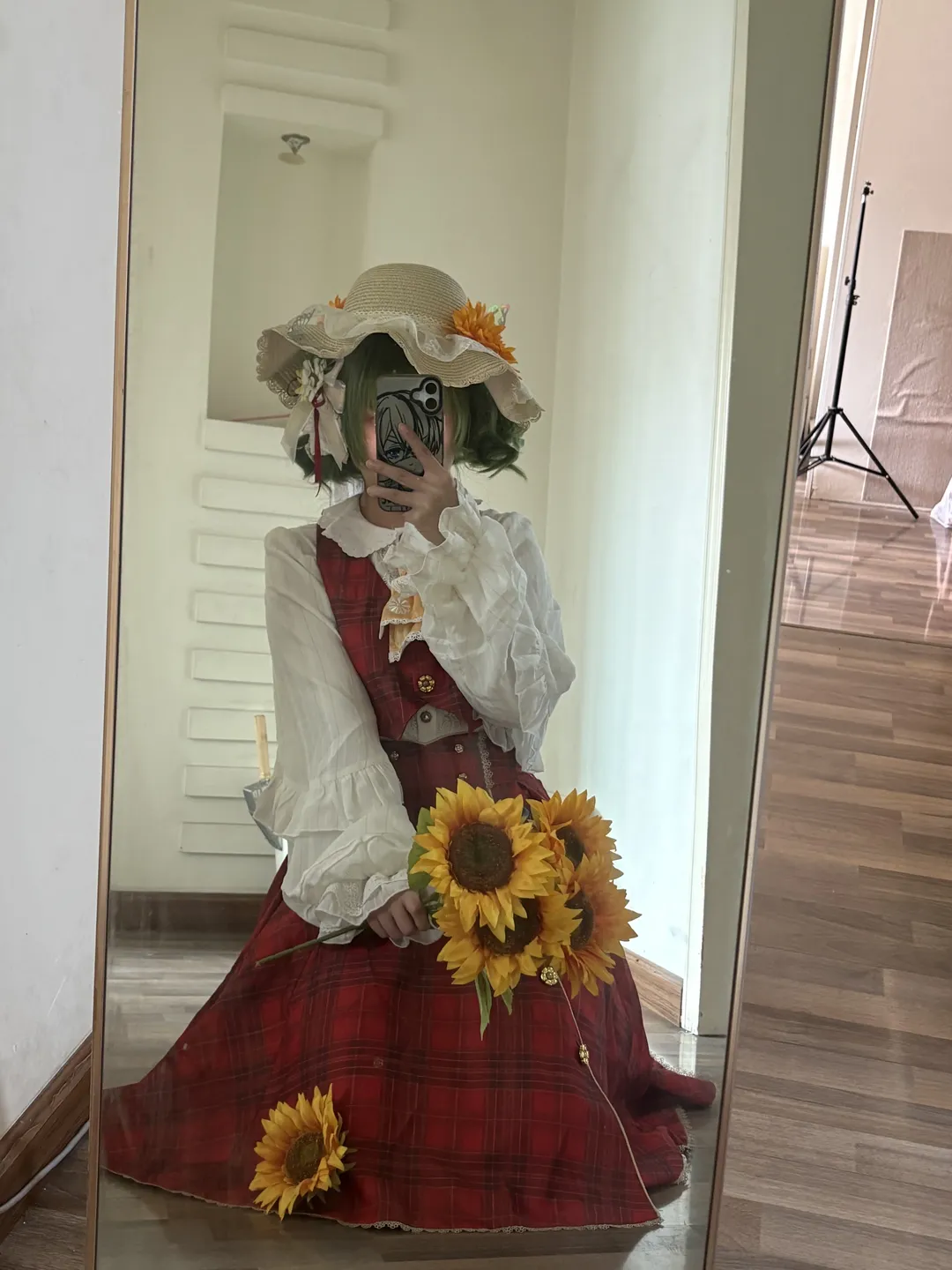 【风见幽香cos】东方Project二设风格，红白格纹与向日葵的田园演绎 - 第 1 张