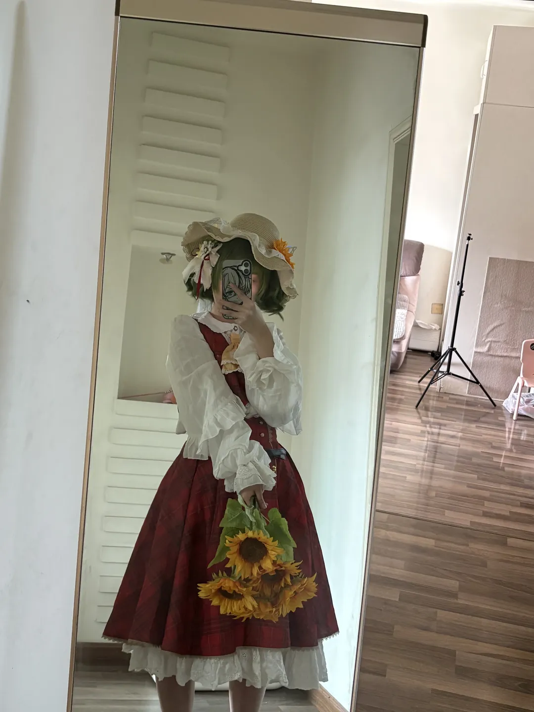 【风见幽香cos】东方Project二设风格，红白格纹与向日葵的田园演绎 - 第 2 张