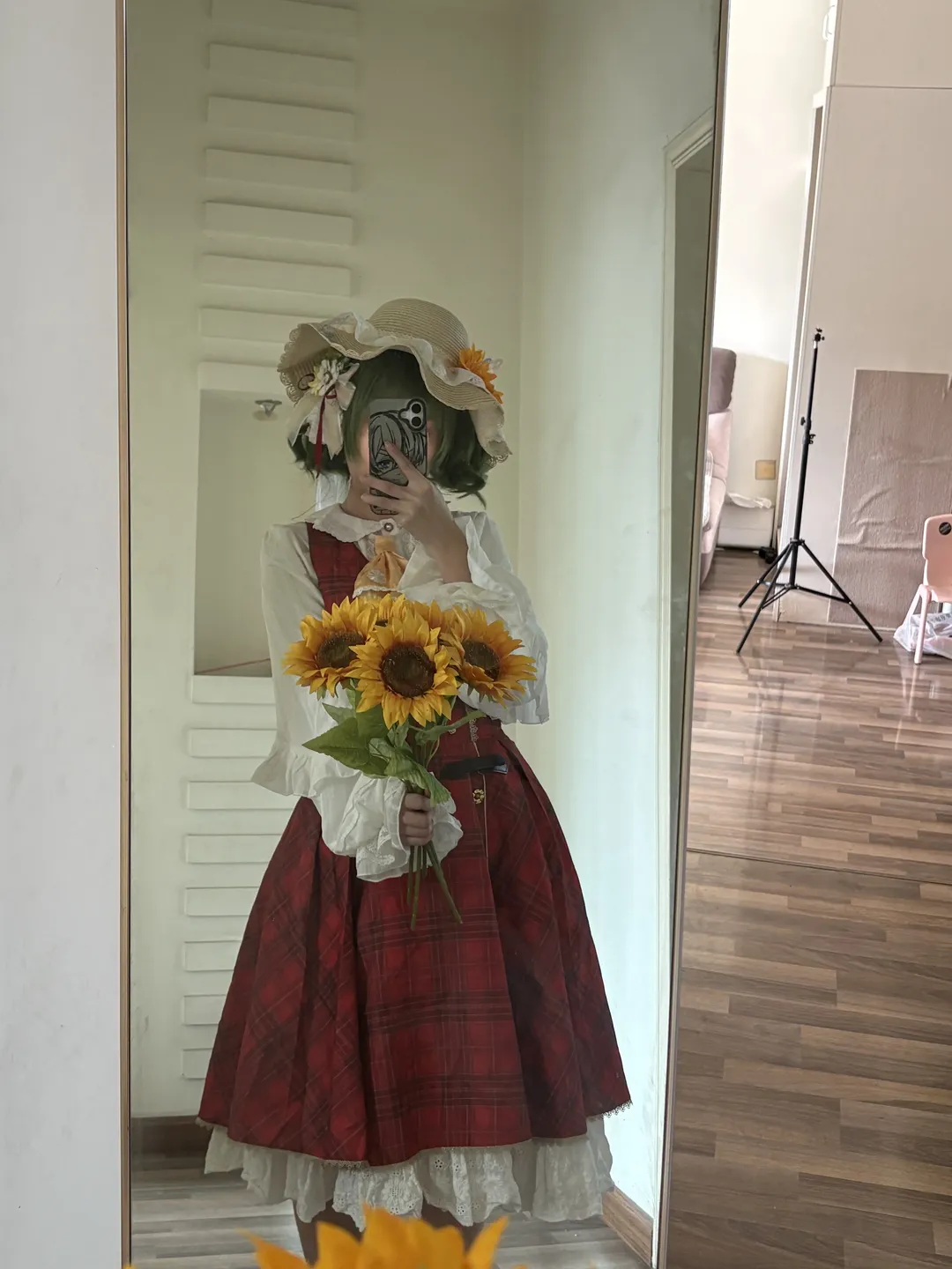 【风见幽香cos】东方Project二设风格，红白格纹与向日葵的田园演绎 - 第 3 张