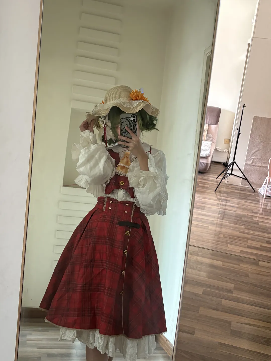【风见幽香cos】东方Project二设风格，红白格纹与向日葵的田园演绎 - 第 4 张