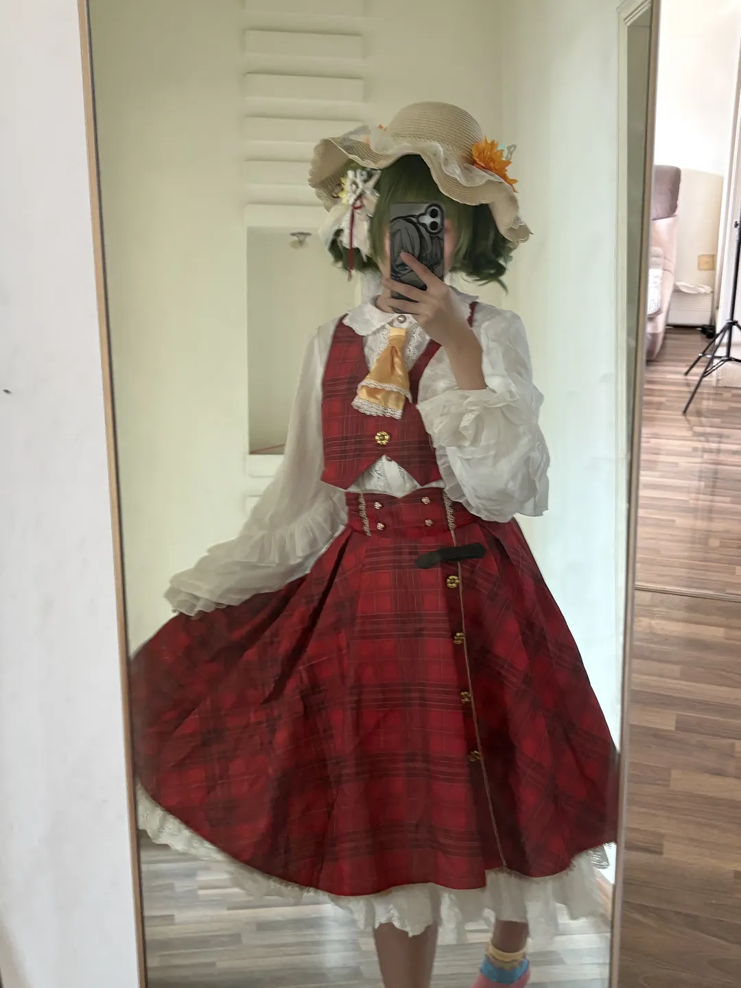 【风见幽香cos】东方Project二设风格，红白格纹与向日葵的田园演绎