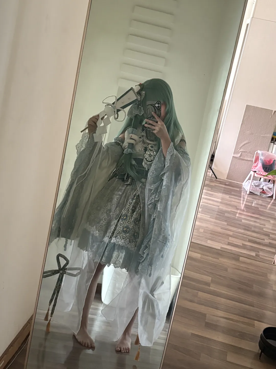 【东风谷早苗cos】东方Project二设套装试衣记录