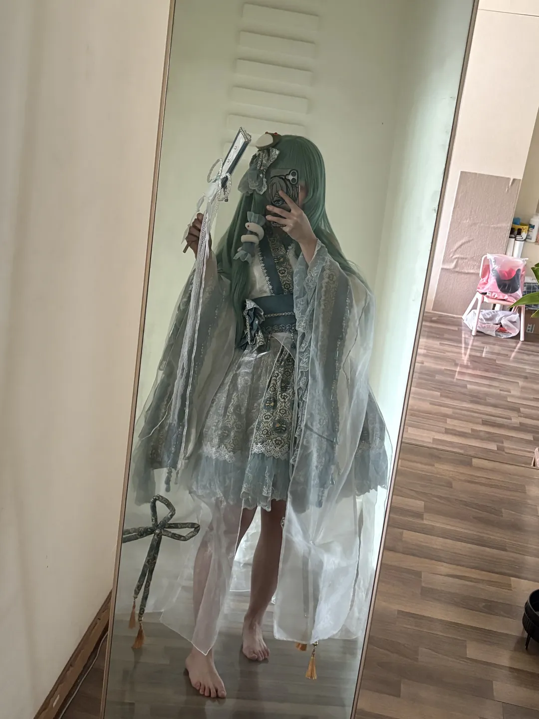 【东风谷早苗cos】东方Project二设套装试衣记录 - 第 4 张