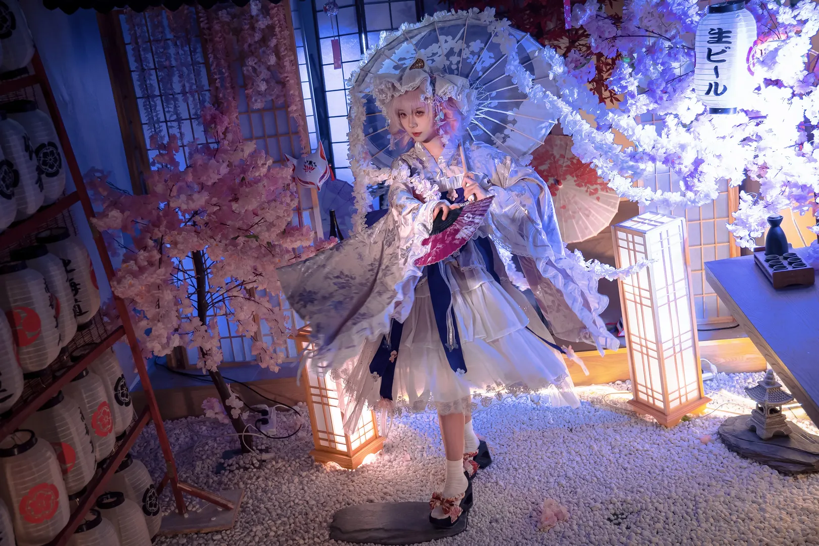 【西行寺幽幽子cos】东方project 华胥的梦境与幽玄之美