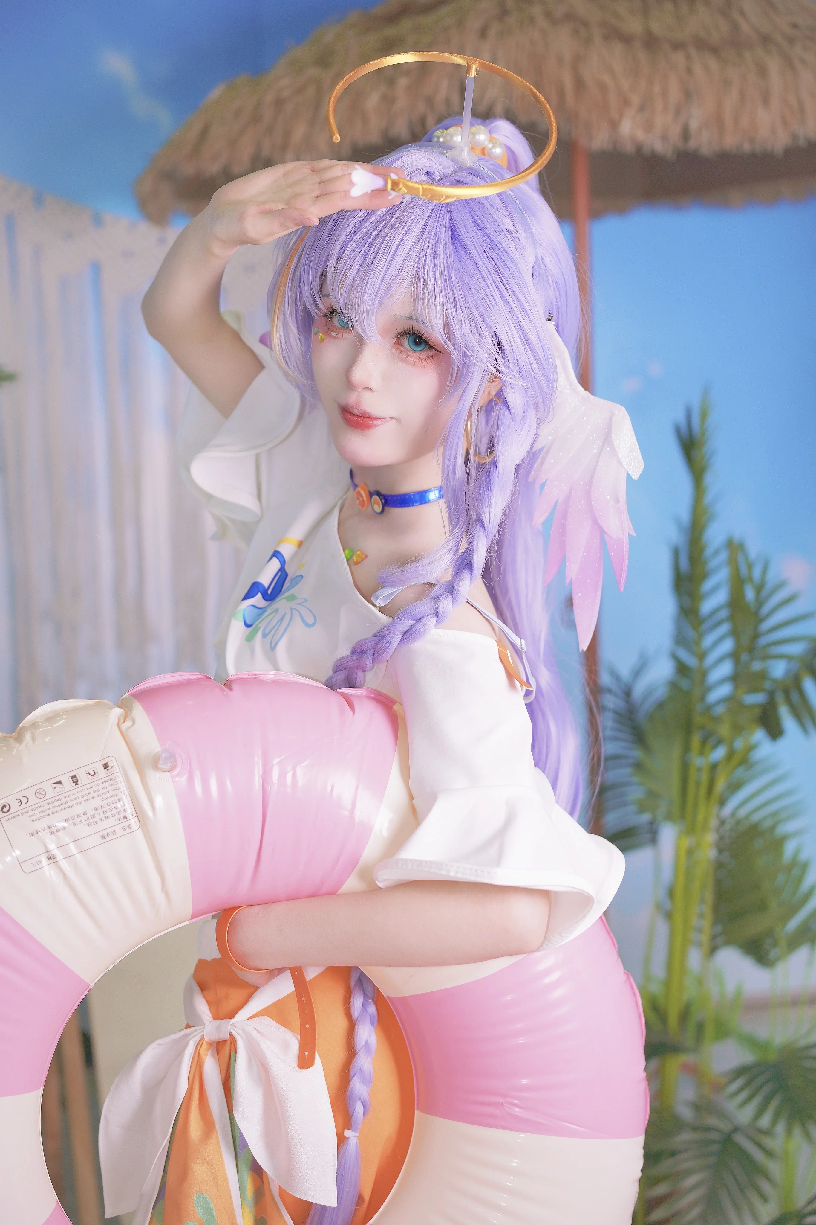 【ロビン コスプレ】オレンジカラーに包まれた盛夏のカジュアルタイムをキャプチャ - 1 枚目