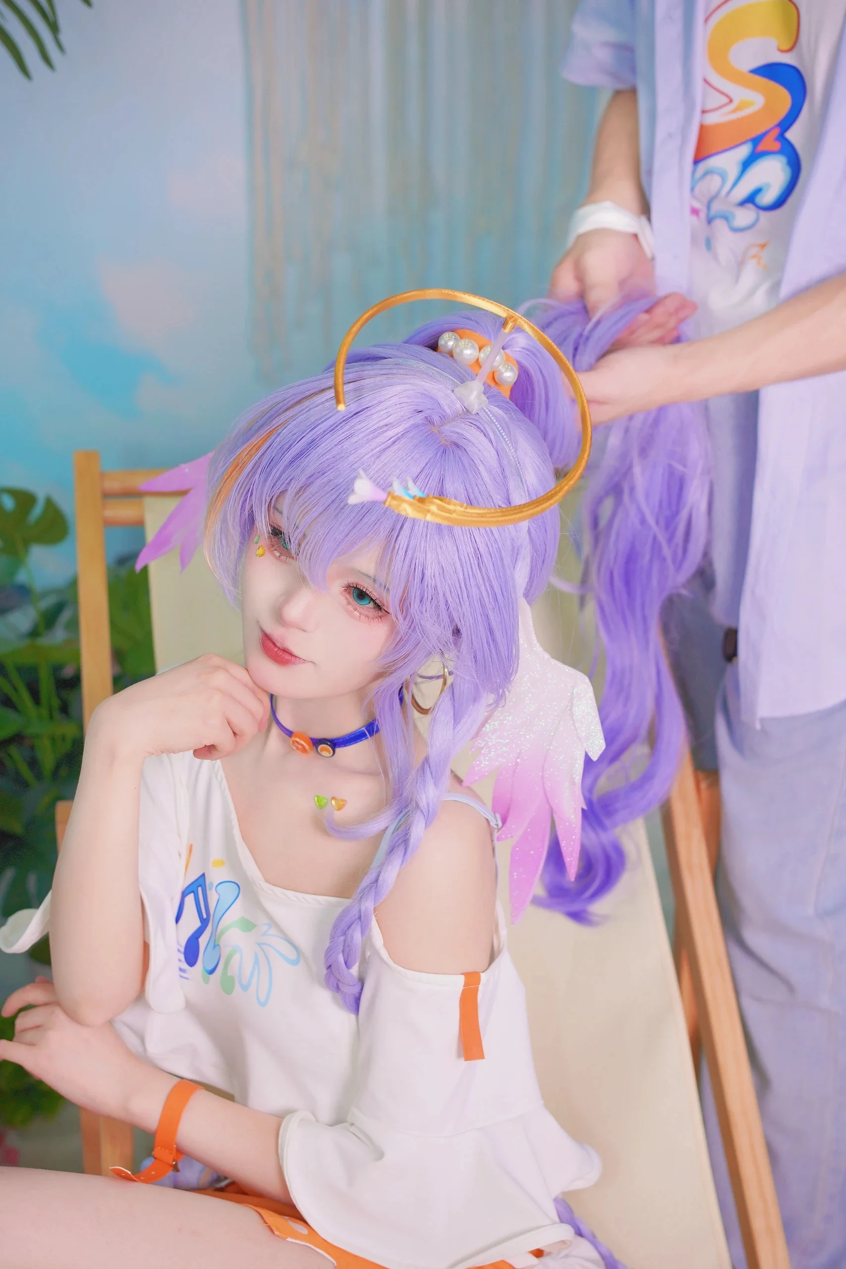 【ロビン コスプレ】オレンジカラーに包まれた盛夏のカジュアルタイムをキャプチャ - 3 枚目