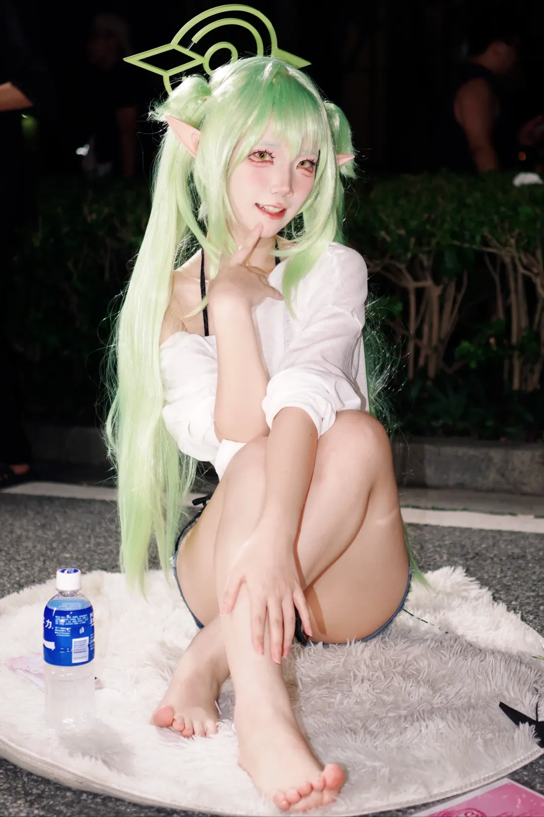 【橘望cos】蔚蓝档案铁道双子，深夜室外街拍记录