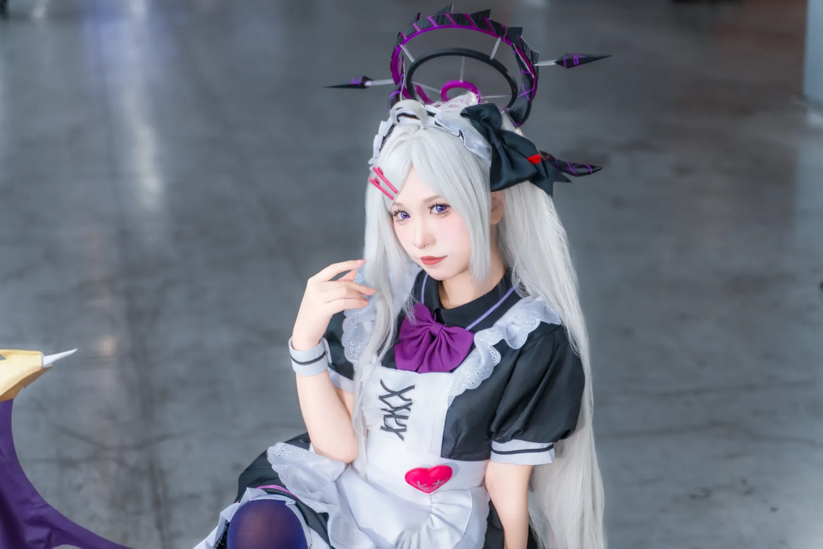 【Sorasaki Hina cosplay】That Purple Figure in Blue Archive - Image 3
