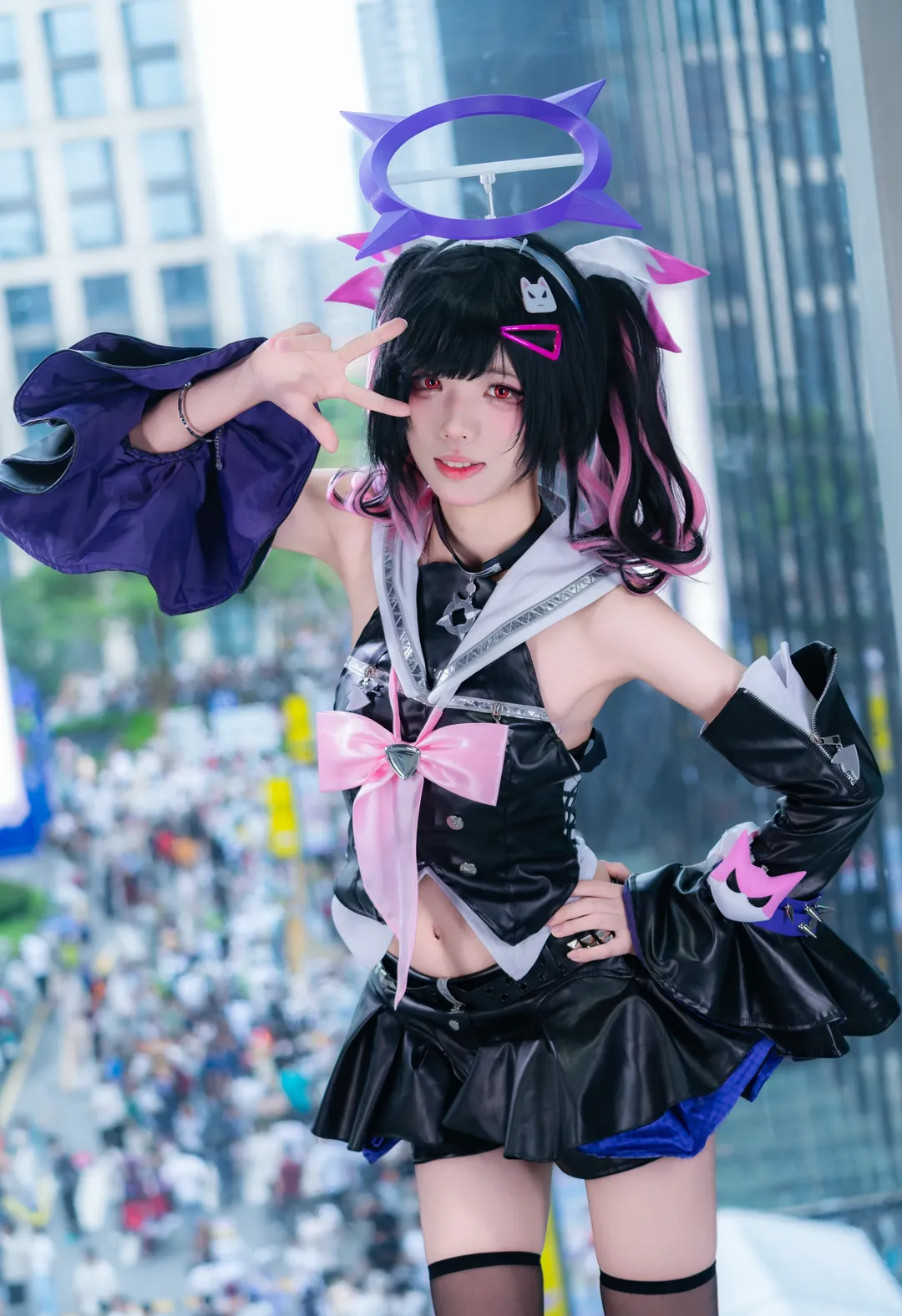 [Nangong Yu Cosplay] Delusional Angel of Zenless Zone Zero: The Black Patent Leather Look at Firefly ACG Expo - Image 1
